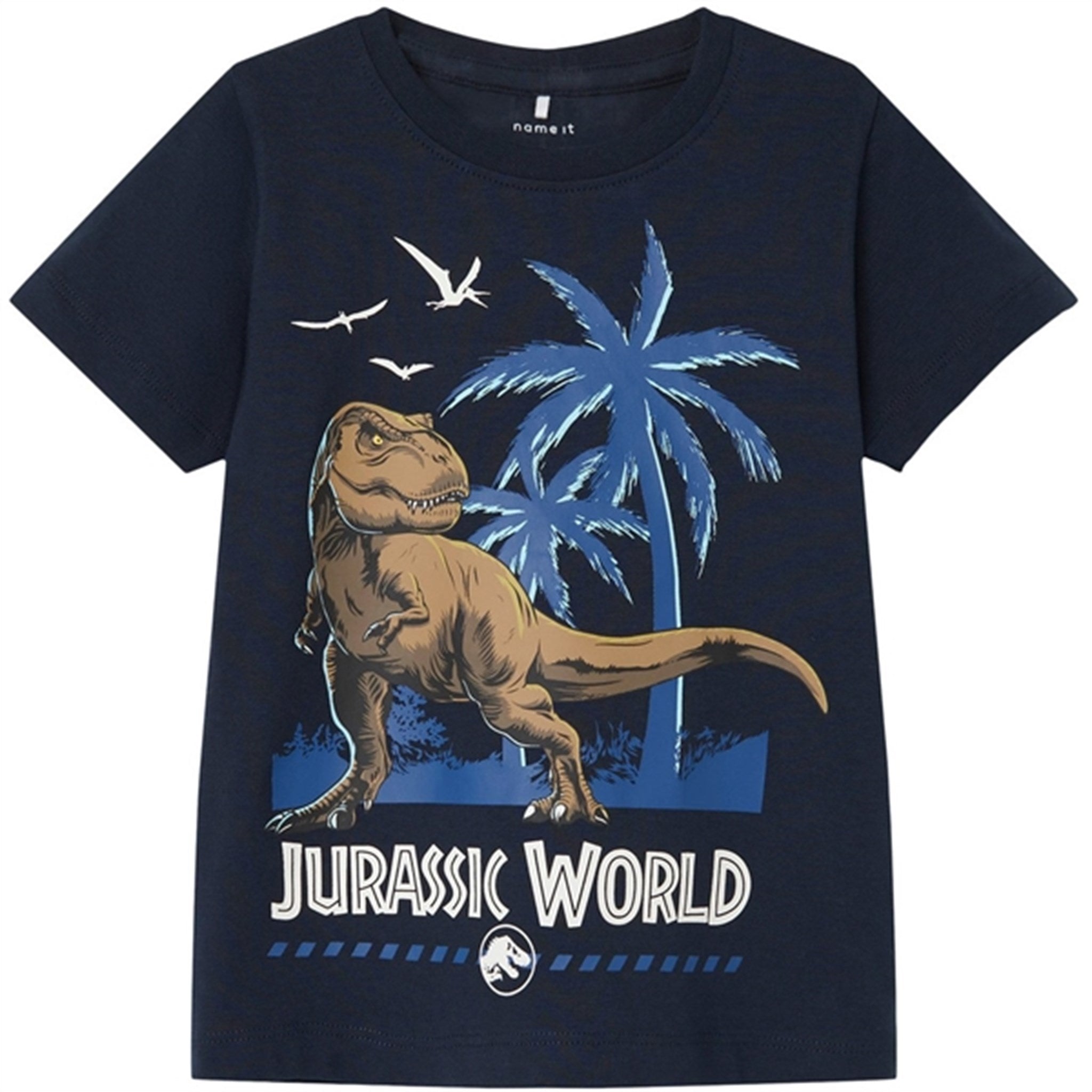 Name it Dark Sapphire Marino Jurassic T-Shirt - Str. 92