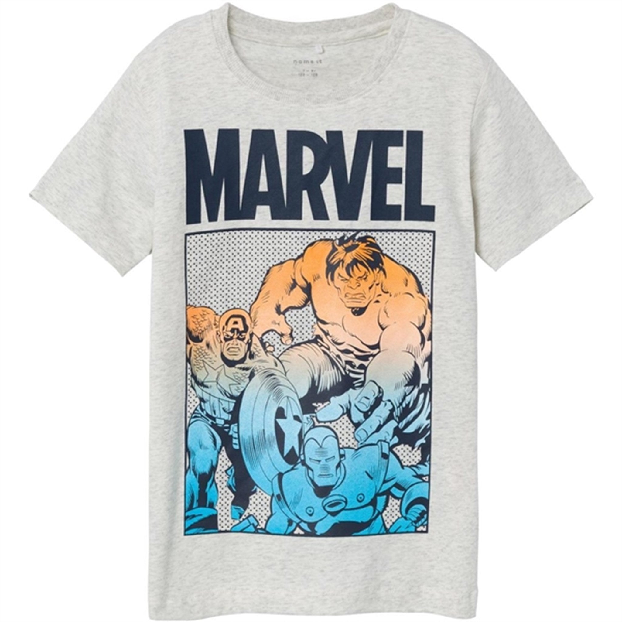 Name it Light Grey Melange France Marvel T-Shirt - Str. 146/152