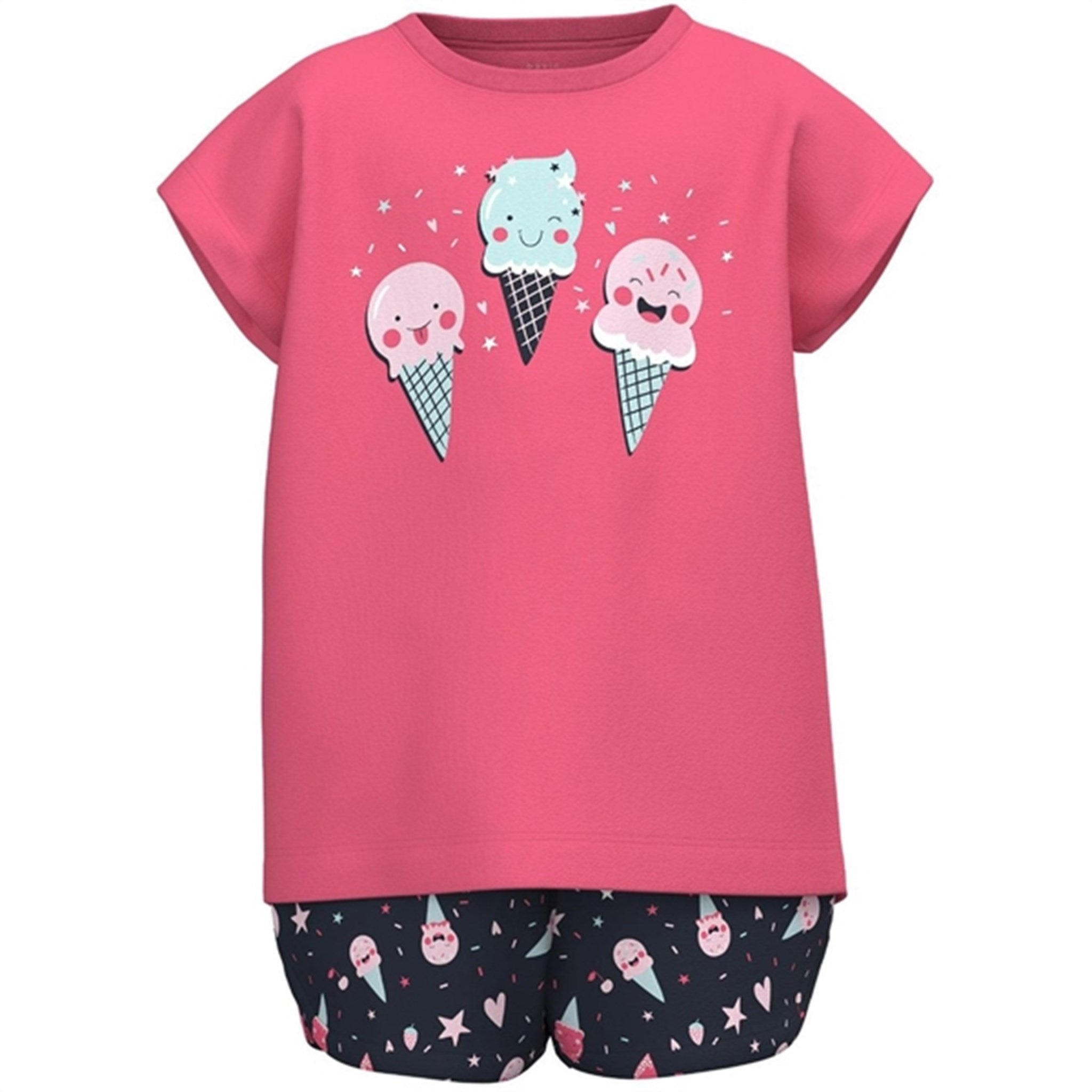 Name it Camellia Rose Icecreams Vigea T-Shirt Sæt - Str. 92