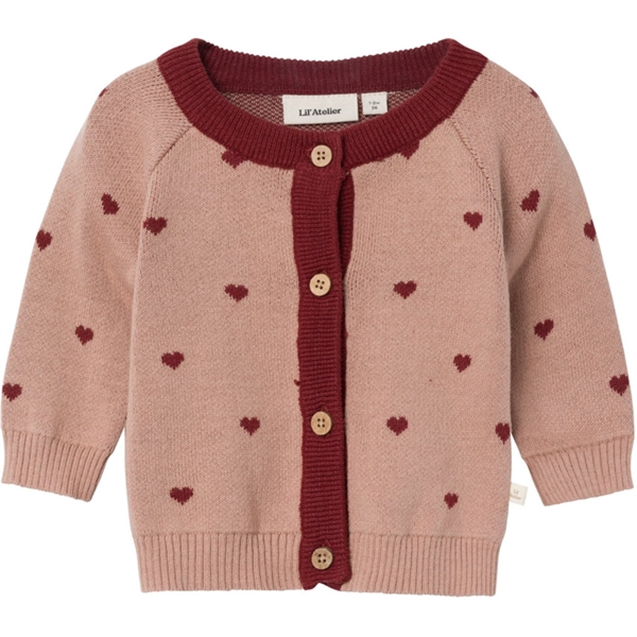 Lil'Atelier Nougat Saran Strik Cardigan - Str. 56