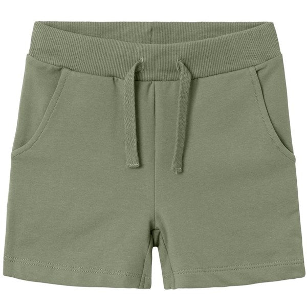 Name it Oil Green Hiko Sweat Shorts - Str. 104