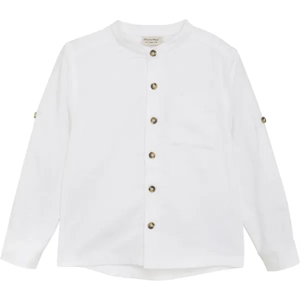Minymo Bright White Skjorte - Str. 98