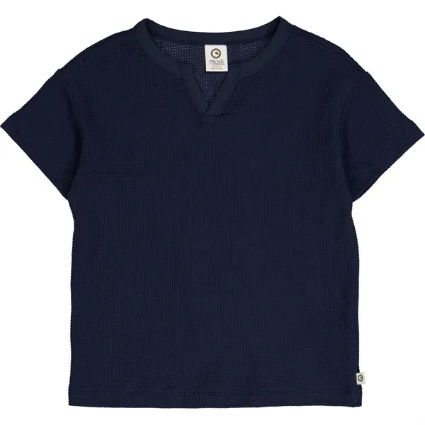 Müsli Night Blue Waffle T-Shirt - Str. 110