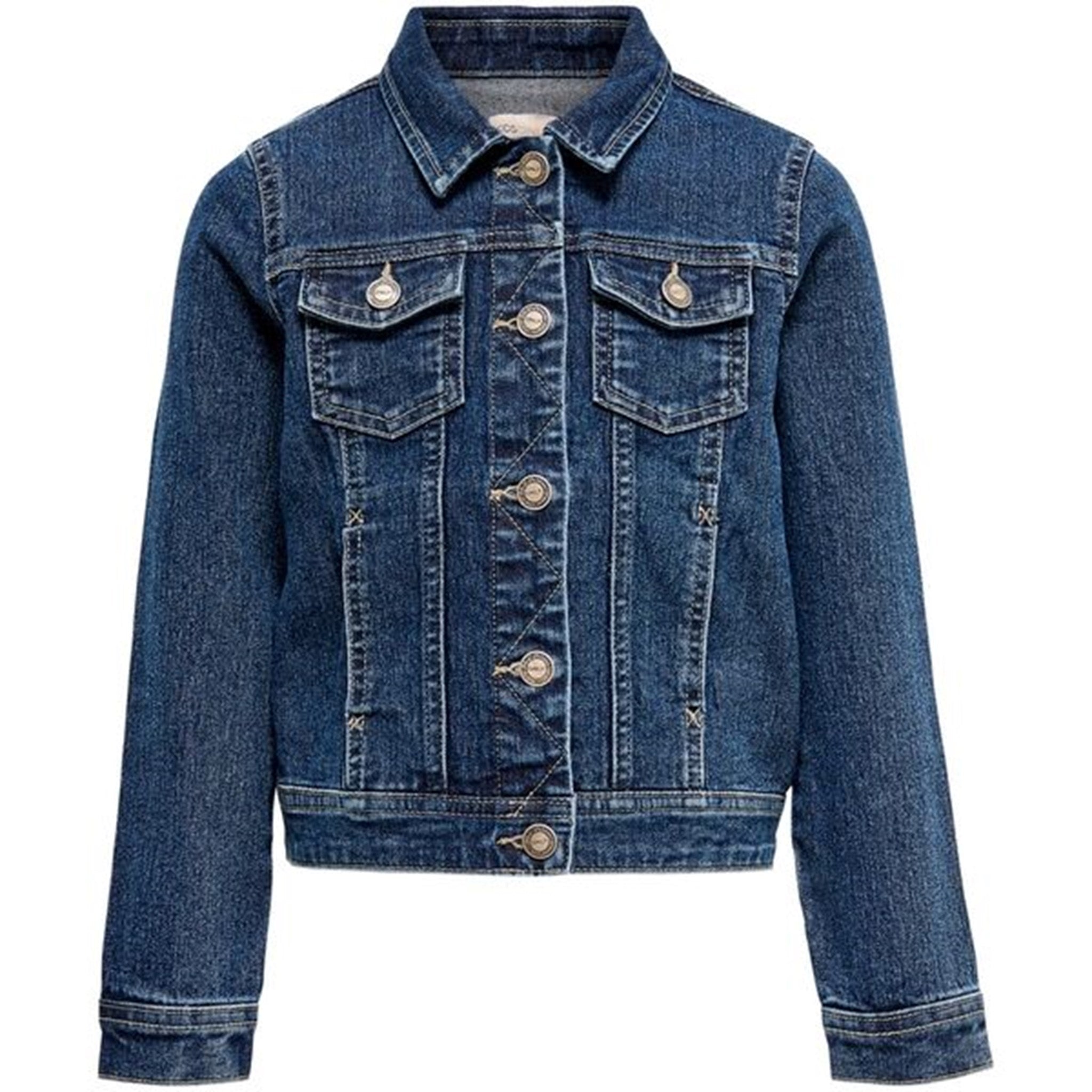 Kids ONLY Medium Blue Denim Sara Jakke - Str. 164