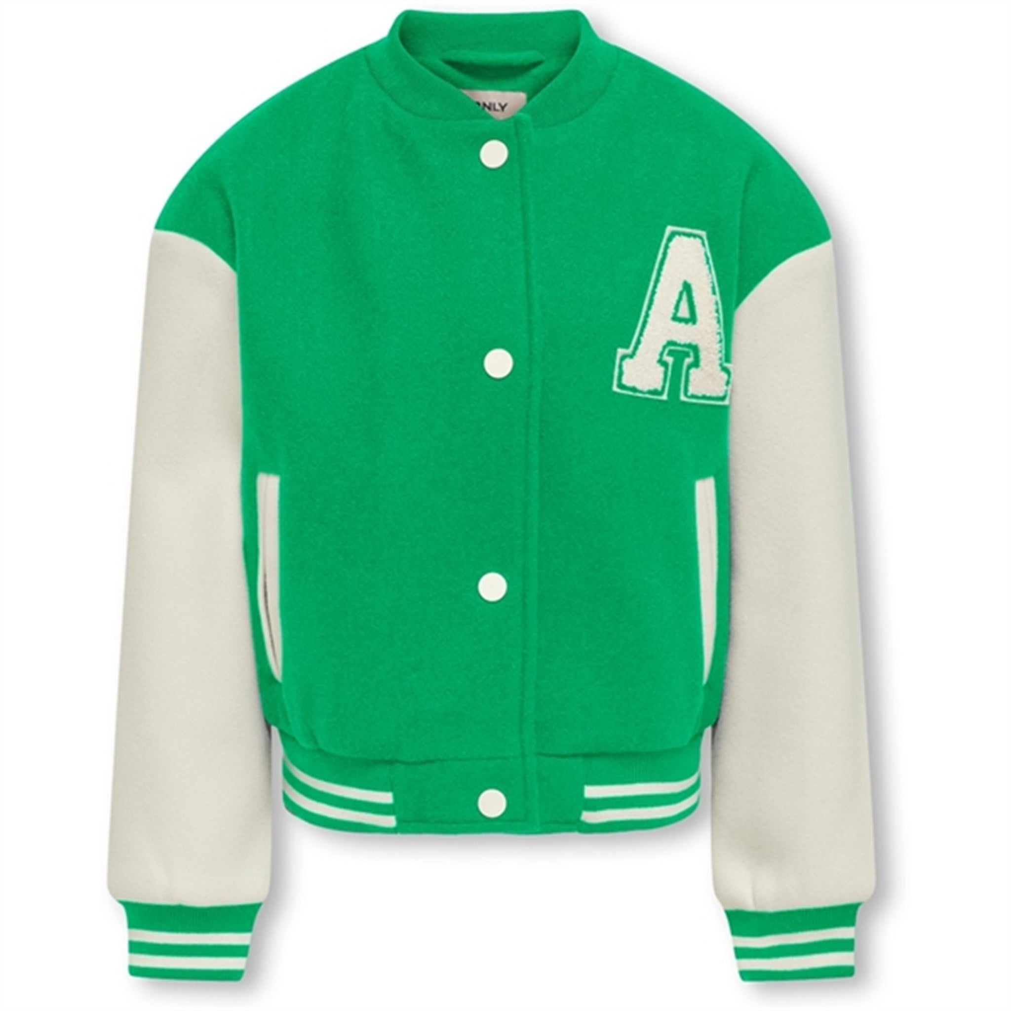 Kids ONLY Green Bee Cloud Dancer Silja Life Bomber Jakke - Str. 146