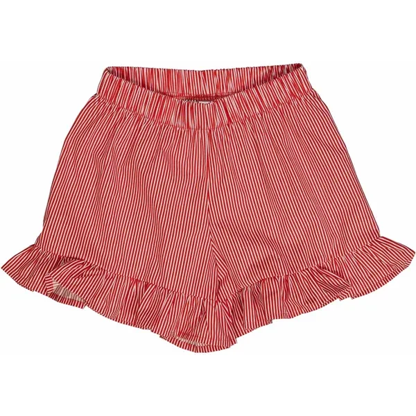 Müsli Balsam Cream/Apple Red Poplin Stripe Flæse Shorts - Str. 104