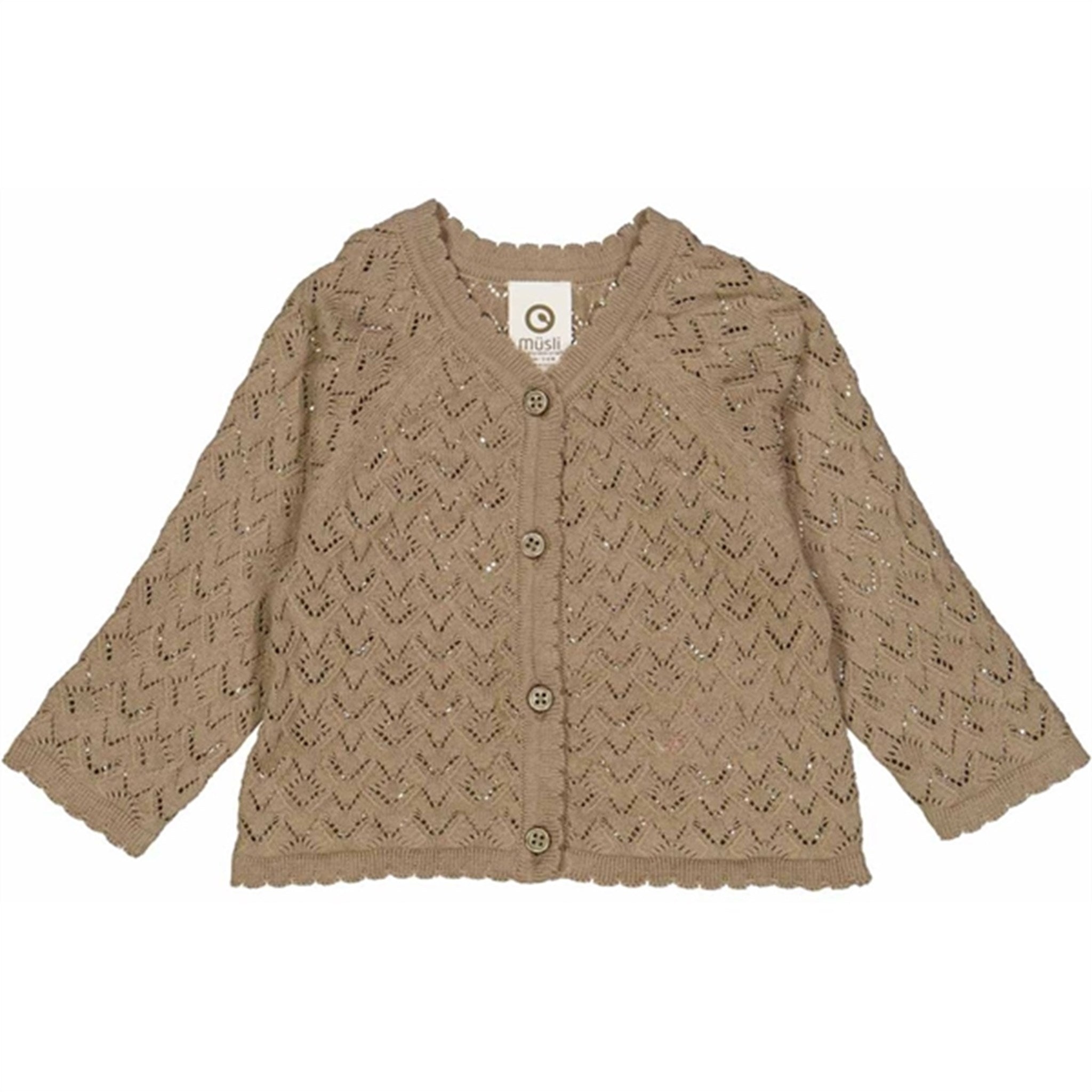 Müsli Cashew Strik Needle Out Cardigan - Str. 56