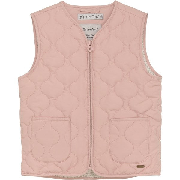 Minymo Peach Beige Vest Quiltet - Str. 110