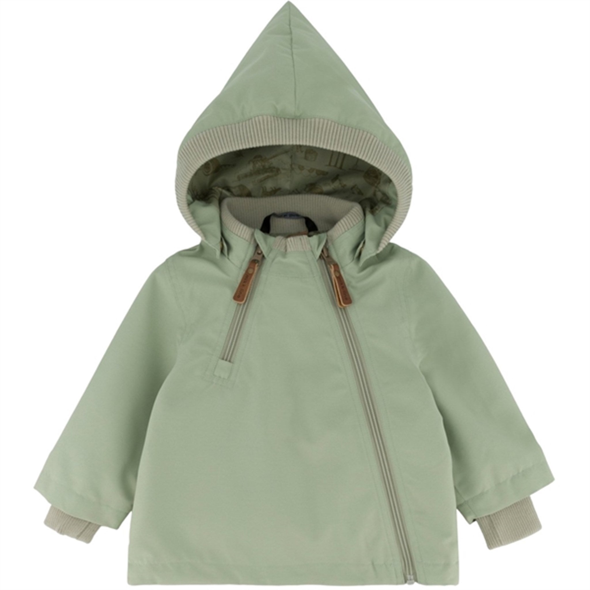 Mikk-Line Polyester Baby Jakke Desert Sage - Str. 104 cm