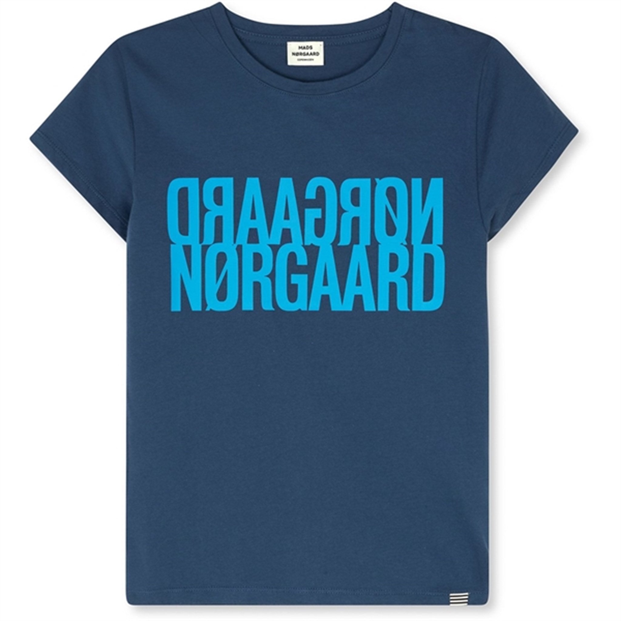 Mads Nørgaard Single Organic Tuvina T-Shirt Sargasso Sea - Str. 14 år