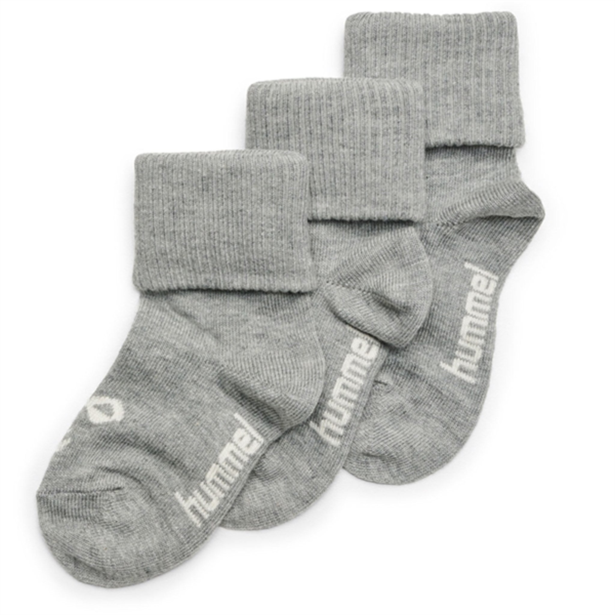 Hummel Grey Melange Sora Socks 3-Pak - Str. 24-27