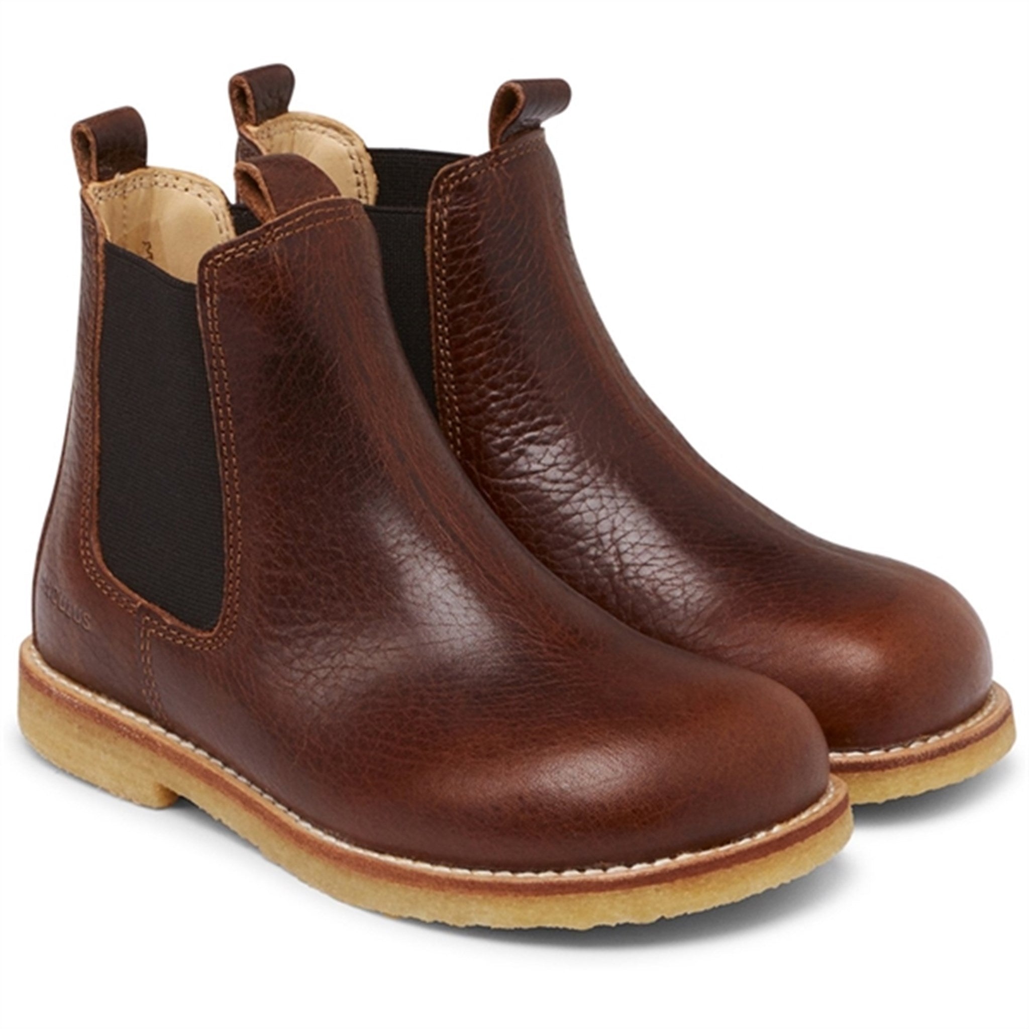 Angulus Chelsea Støvlet Med Elastik Dark Brown/Brown - Str. 26