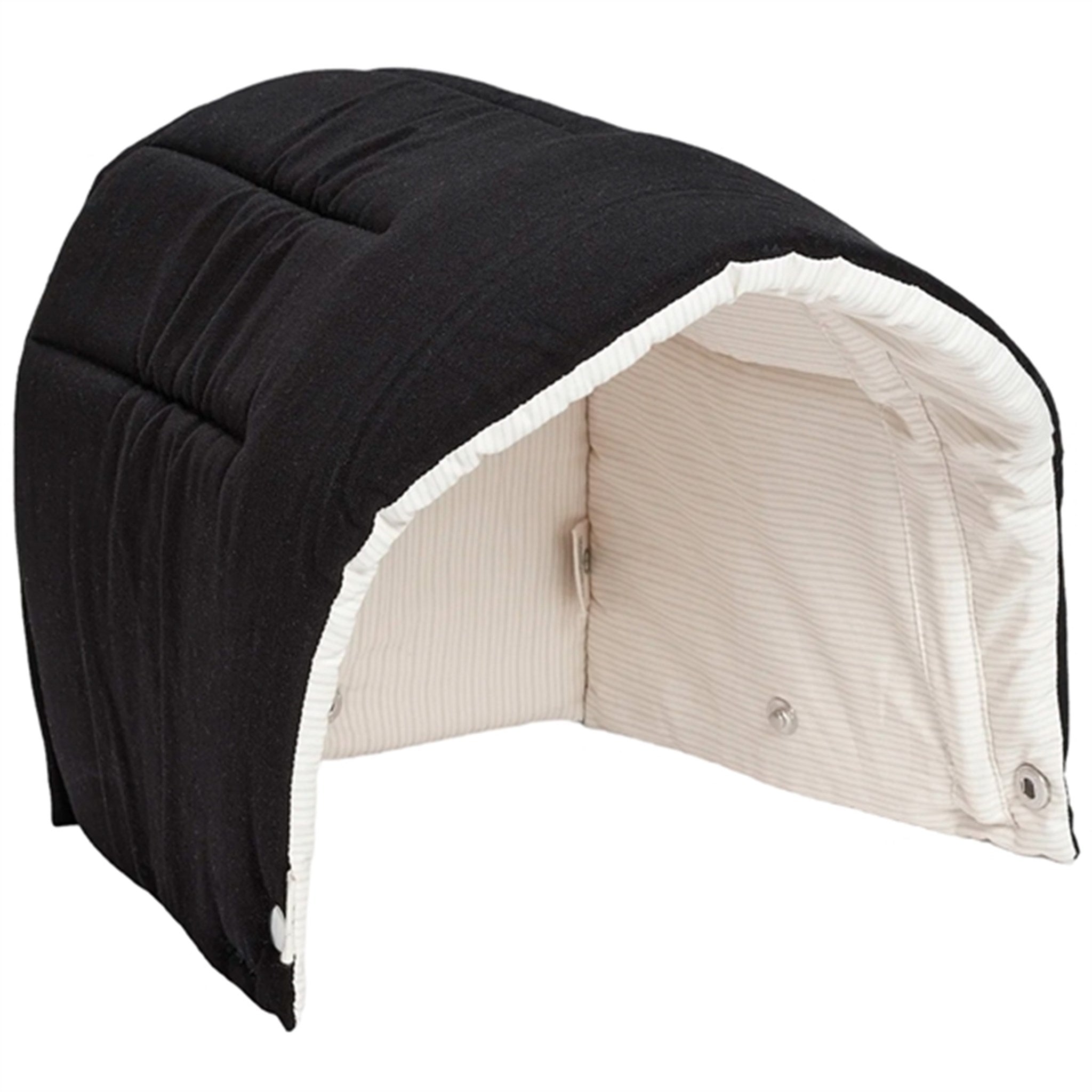 Copenhagen Multifunktionel Kaleche til Babylift Black Solid w. Creme Stripe