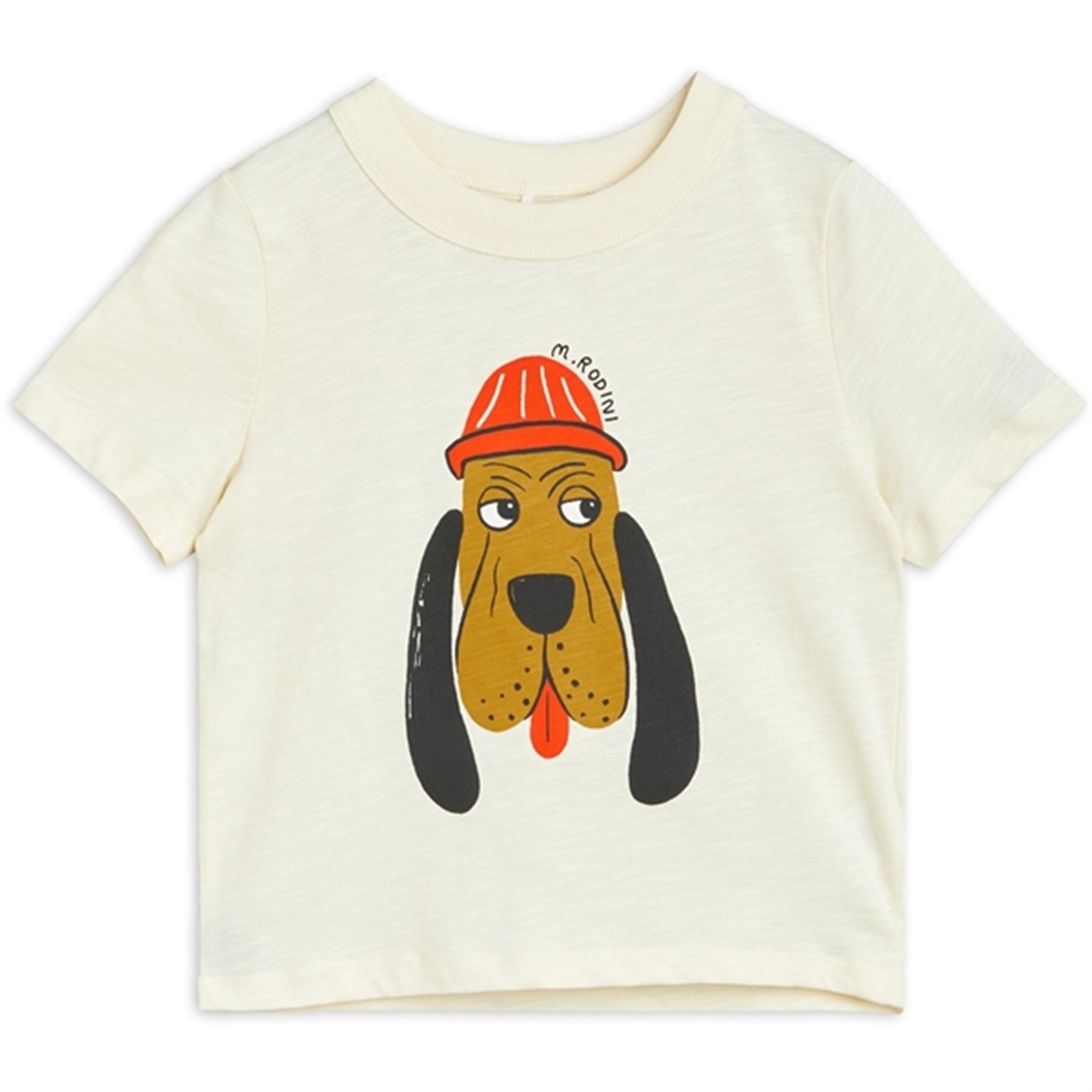 Mini Rodini Bloodhound Sp T-shirt Offwhite - Str. 128/134 cm