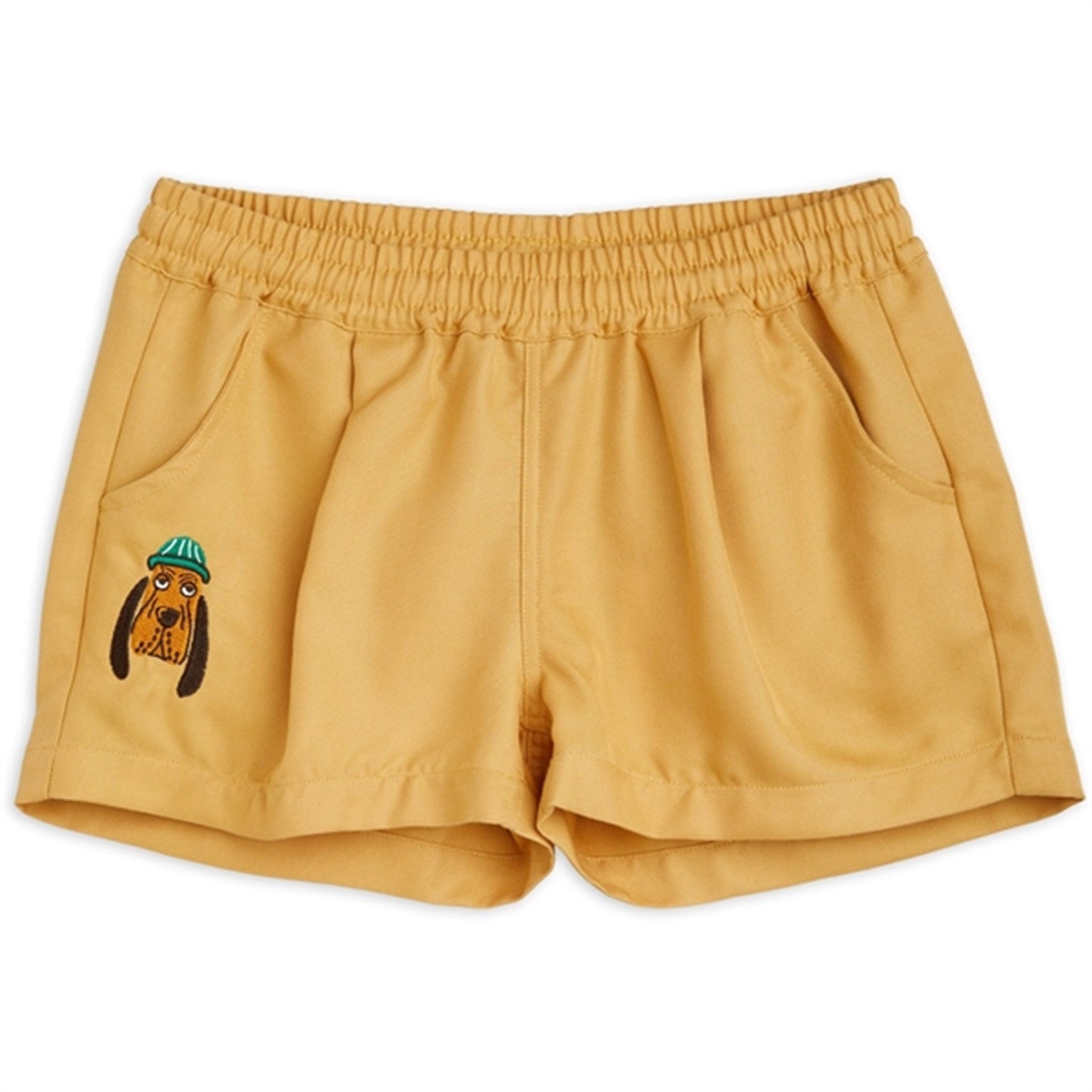 Mini Rodini Bloodhound Emb Woven Shorts Beige - Str. 128/134 cm