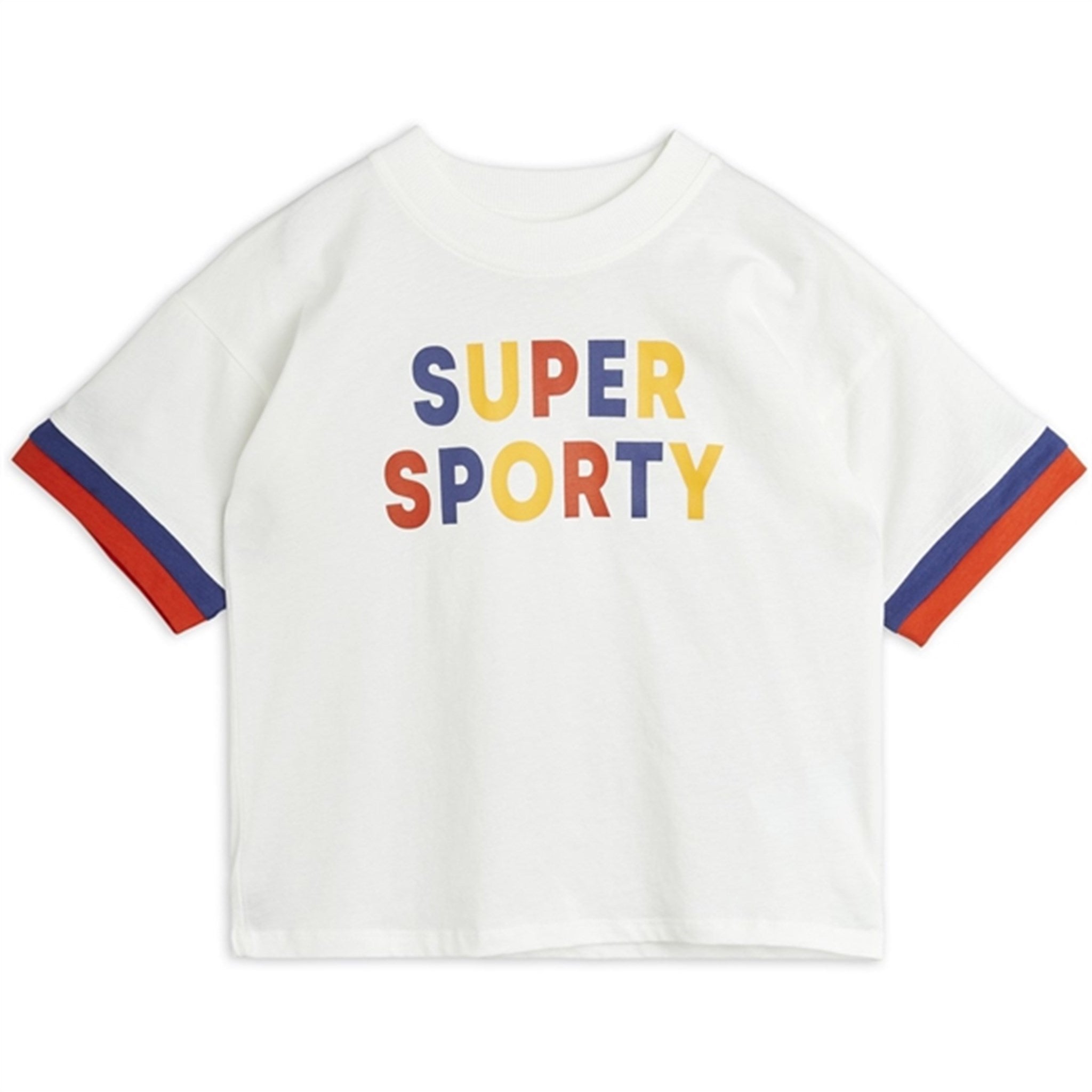 Mini Rodini Offwhite Super Sporty Sp T-shirt - Str. 116/122 cm