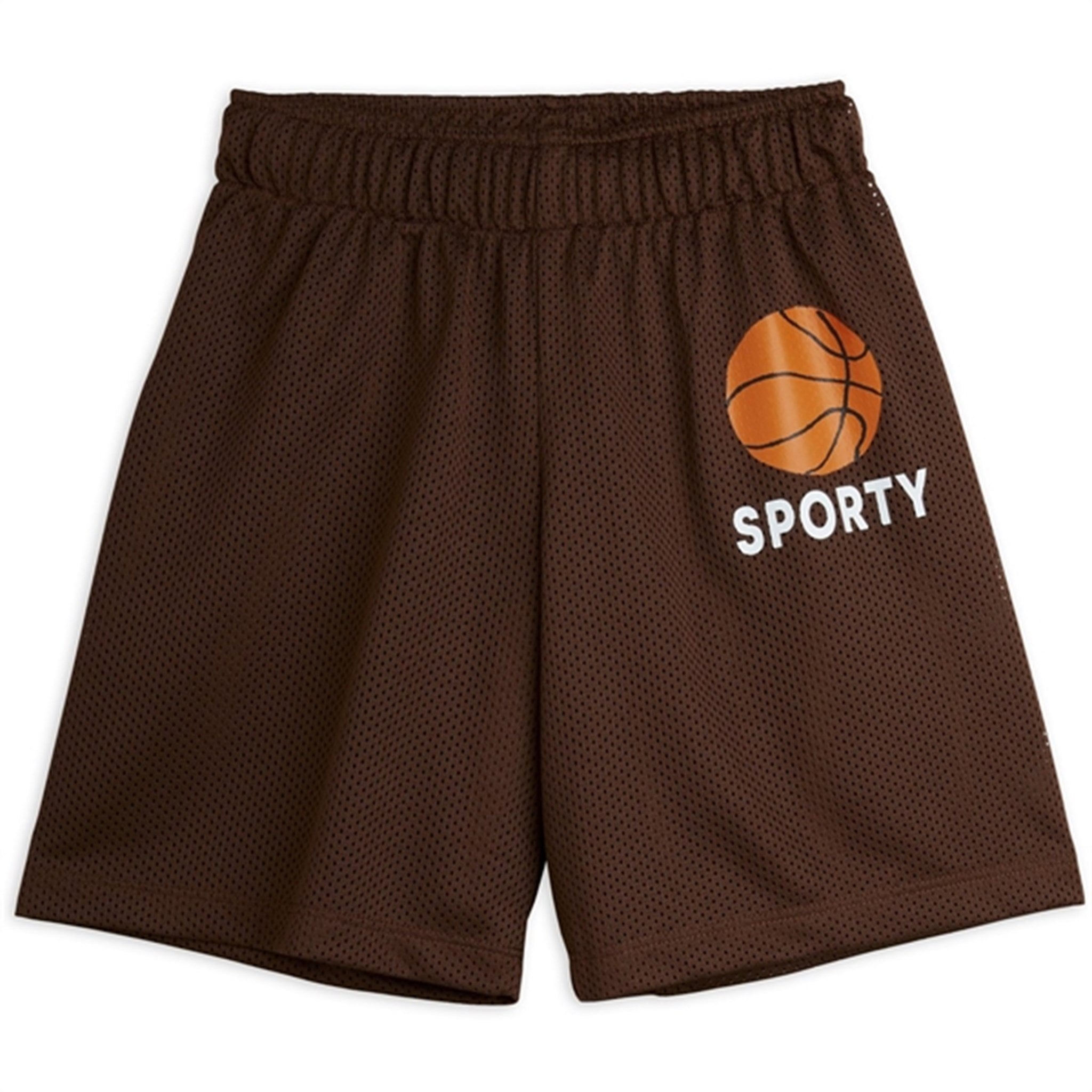 Mini Rodini Brown Basket Mesh Sp Shorts - Str. 116/122 cm