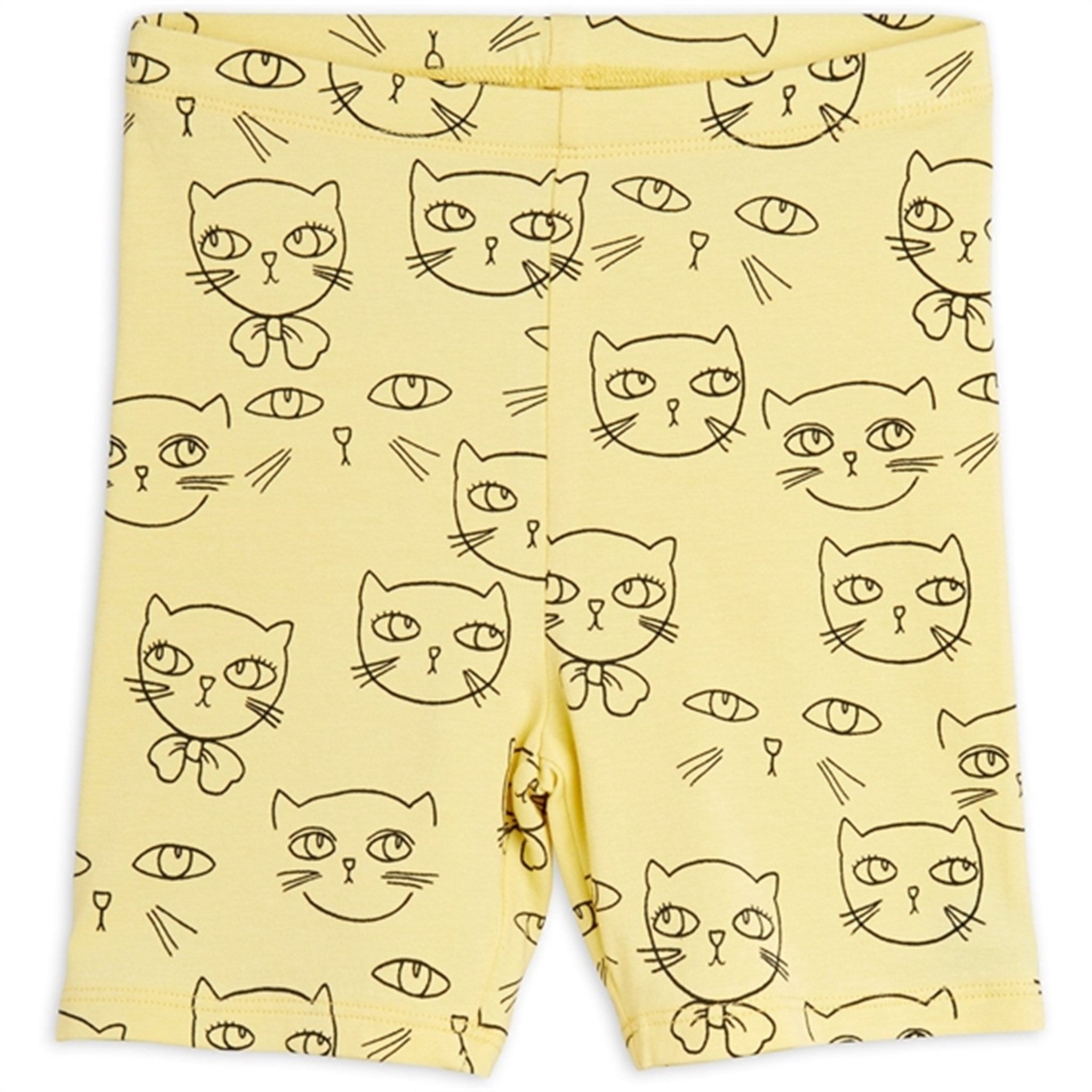 Mini Rodini Yellow Cathlethes Aop Bike Shorts - Str. 104/110 cm