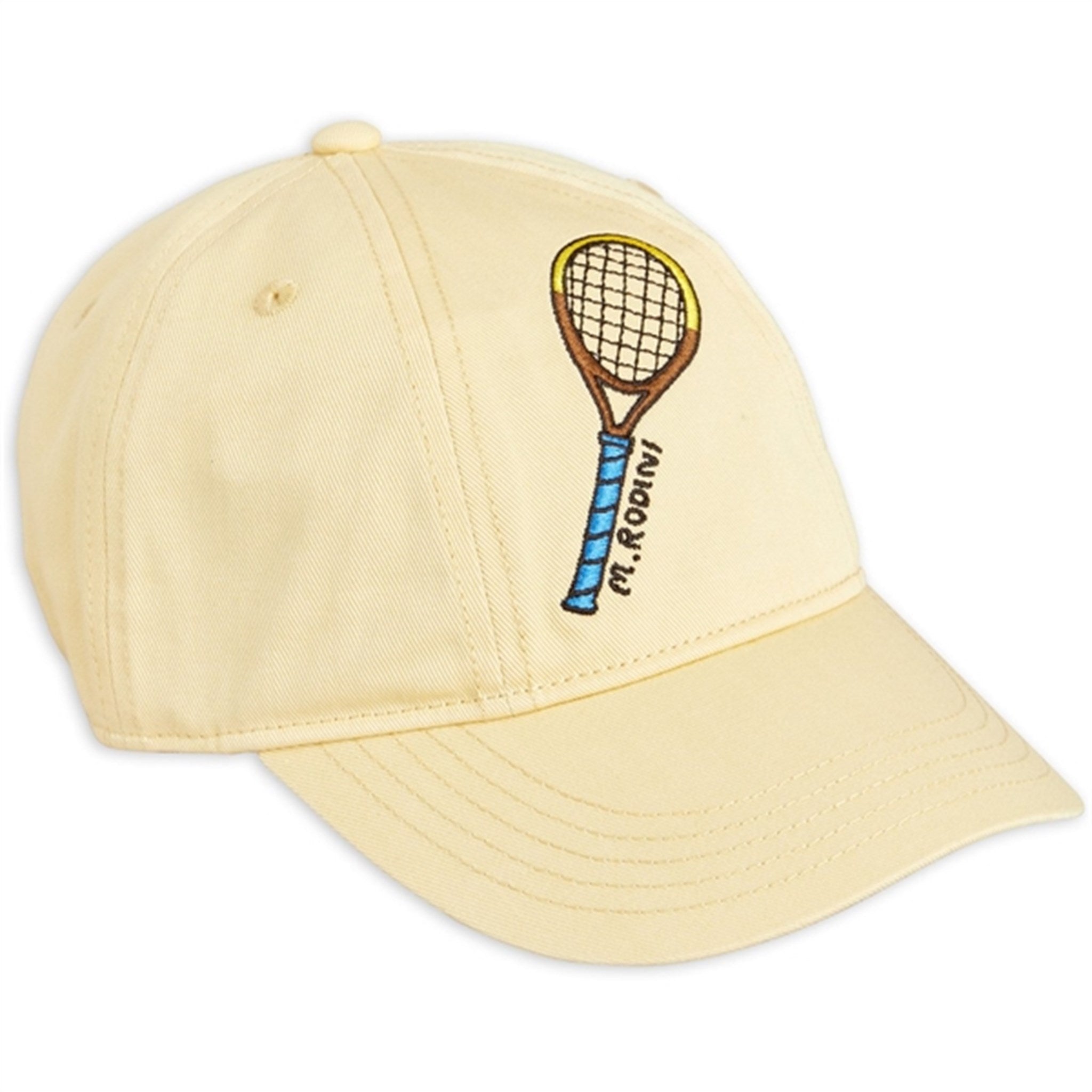 Mini Rodini Yellow Tennis Emb Kasket - Str. 48/50 cm