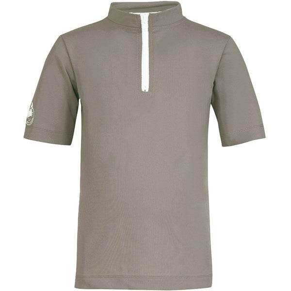 Petit Crabe Taupe Max Half Zip Badebluse - Str. 3-4 år