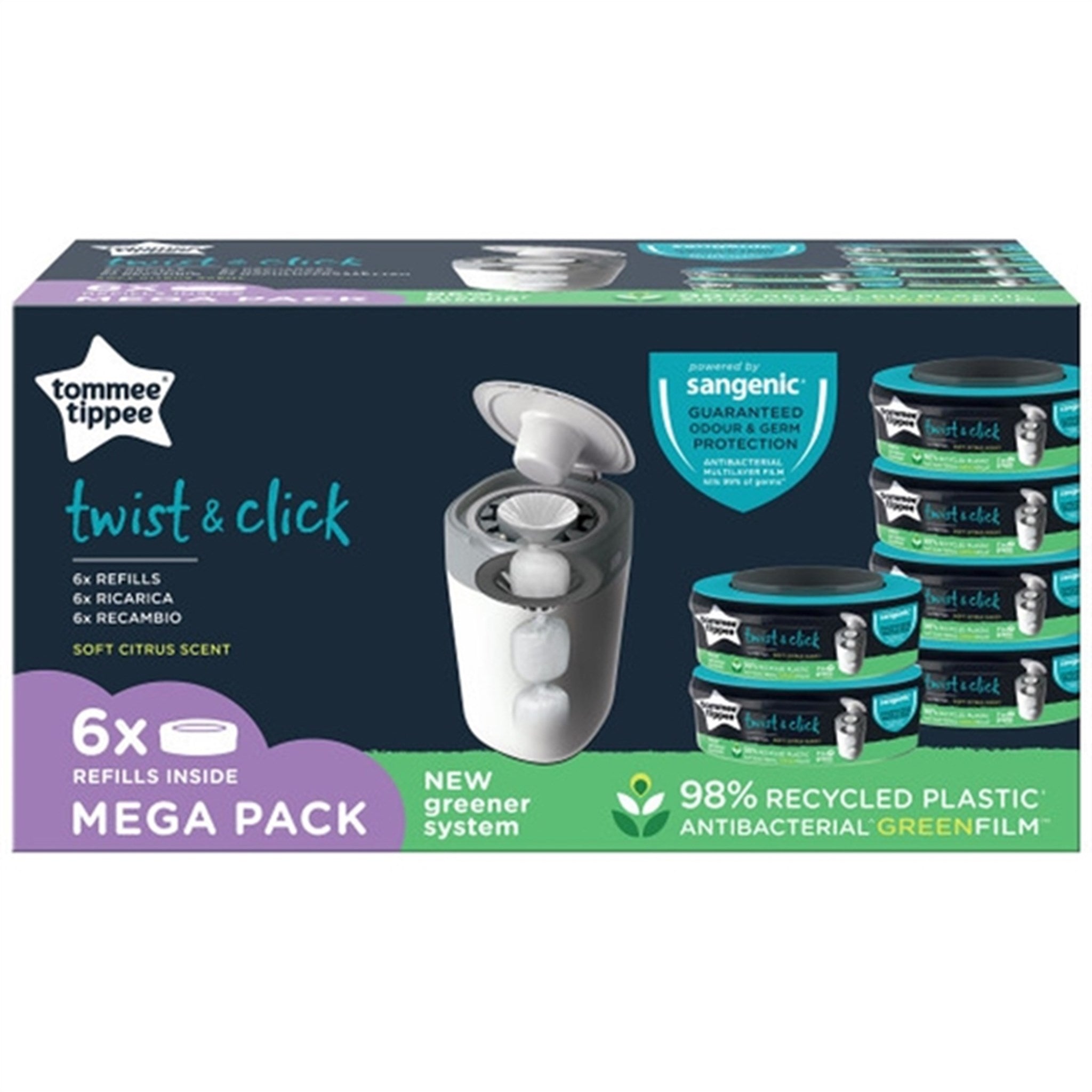 Tommee Tippee Twist & Click Refill 6-Pak