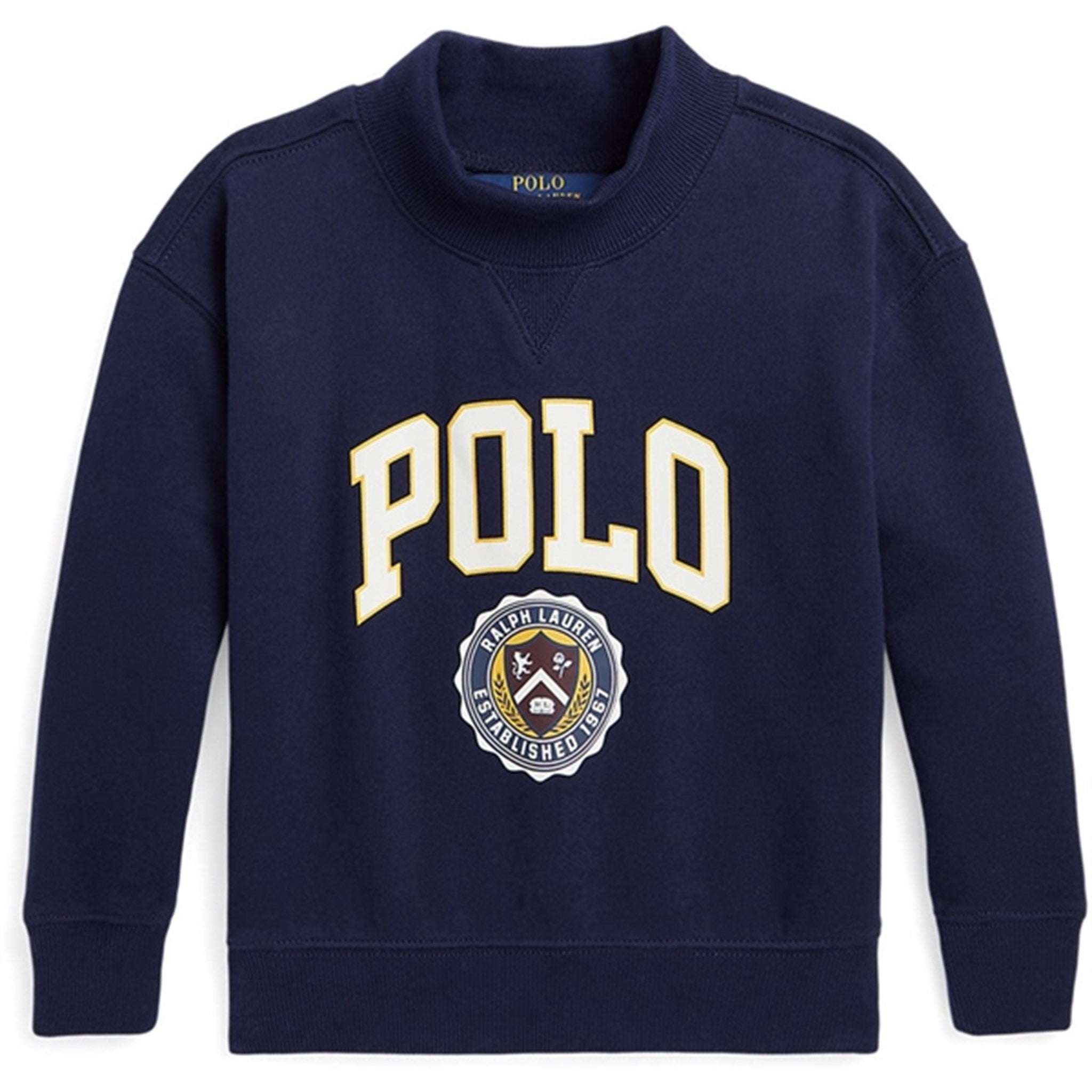 Polo Ralph Lauren Girl Varsity Sweatshirt Refined Navy - Str. S/7 år