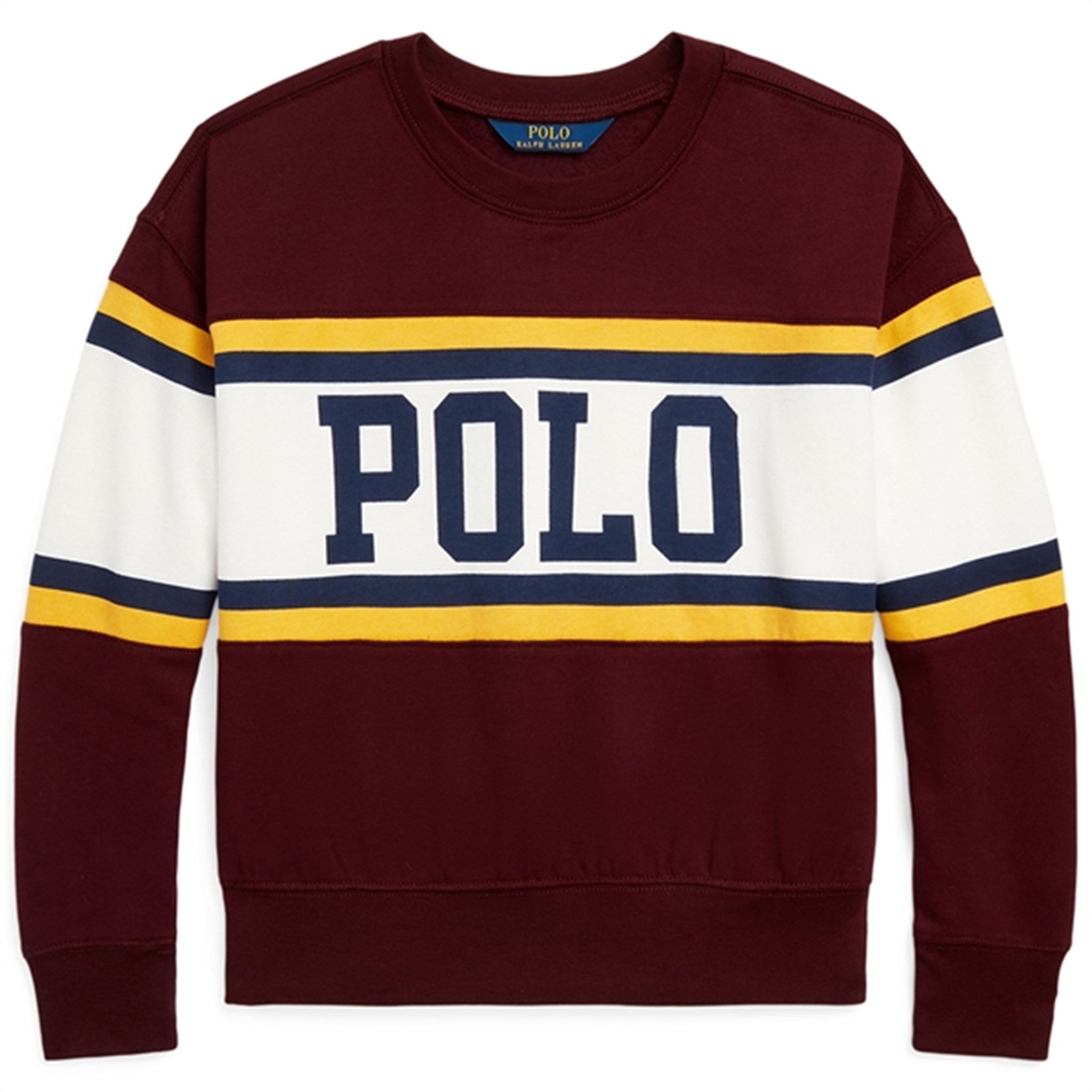 Polo Ralph Lauren Girl Cheer Bubble Sweatshirt Harvard Wine - Str. S/7 år
