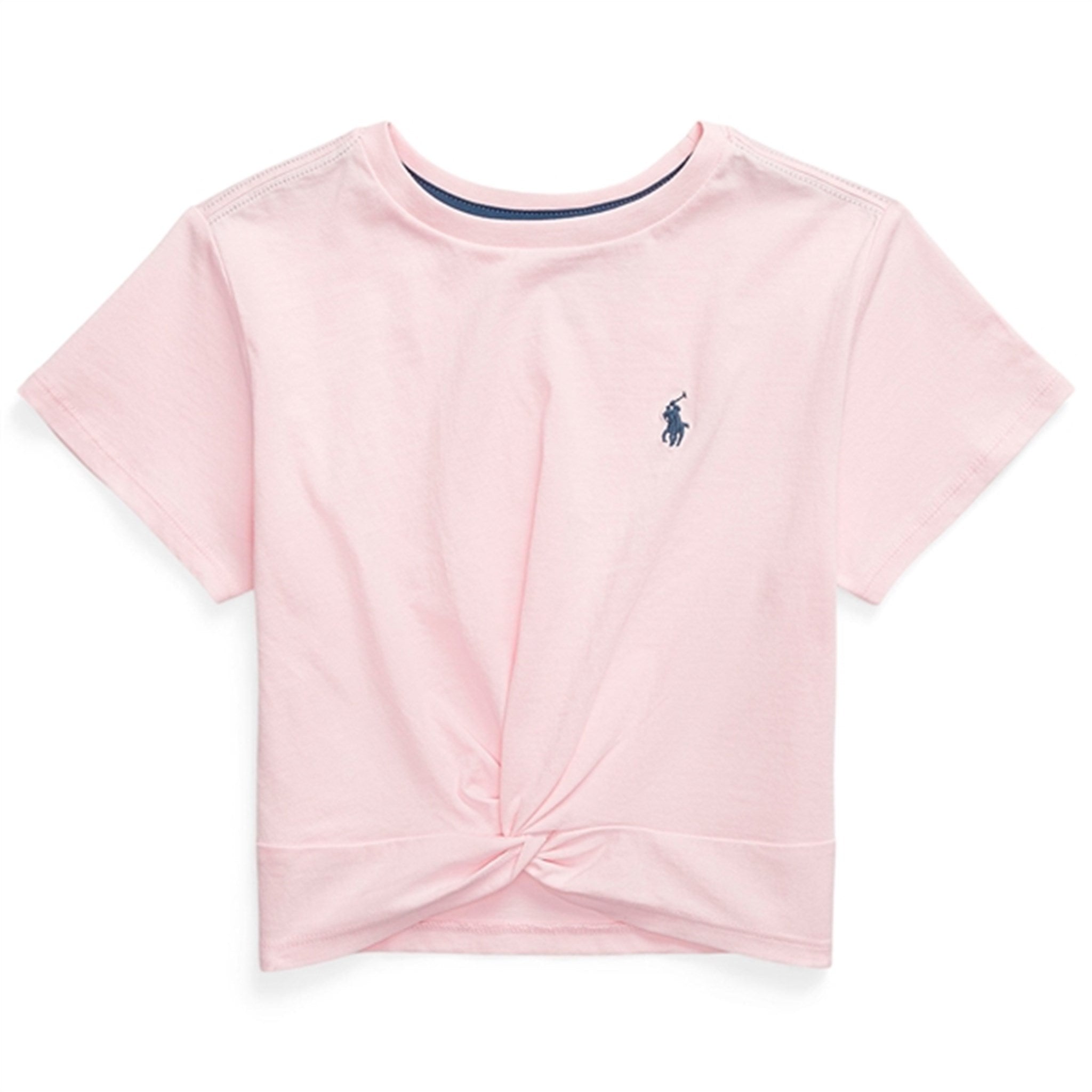 Polo Ralph Lauren Girl T-Shirt Hint Of Pink Rustic Navy - Str. M/8-10 år