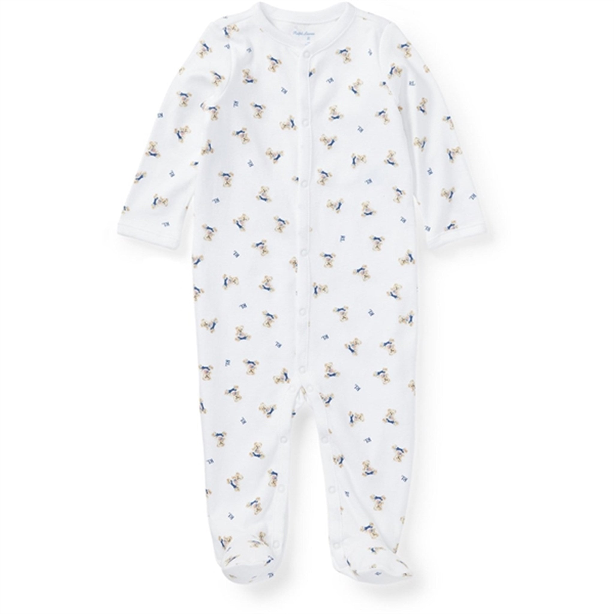 Ralph Lauren Baby Boy Heldragt White/Blue Multi – Str. 3 mdr