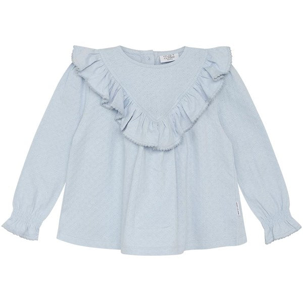 Hust & Claire Mini Blue Flax Adelaida Bluse - Str. 122