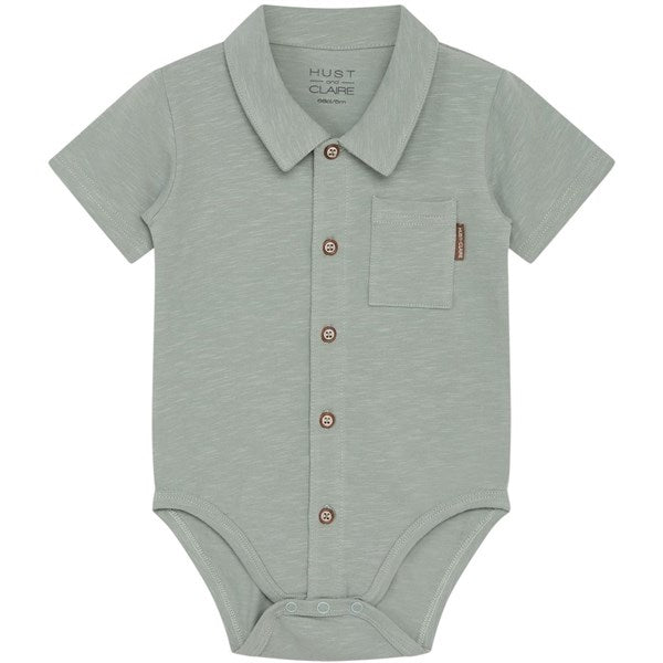 Hust & Claire Baby Jade Green Bay Skjorte Body - Str. 74