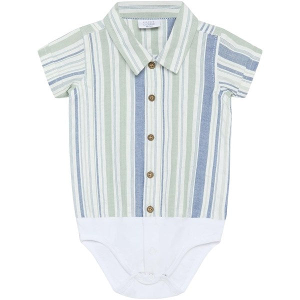 Hust & Claire Baby Jade Green Birge Skjorte Body - Str. 80