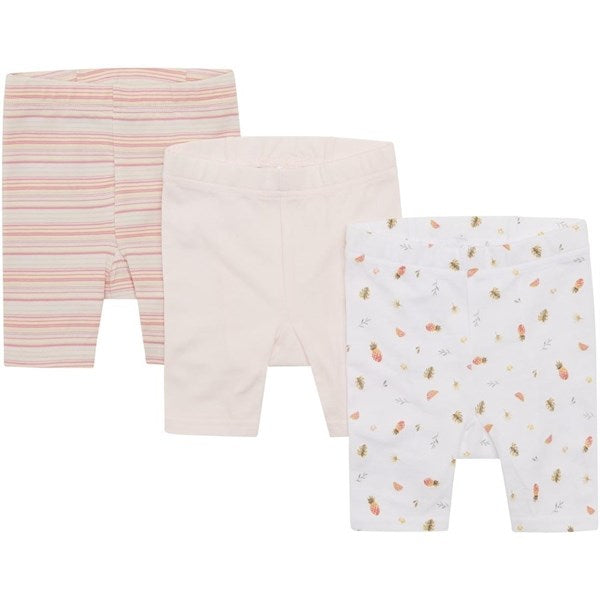 Hust & Claire Baby White Labika Shorts 3-pak - Str. 74