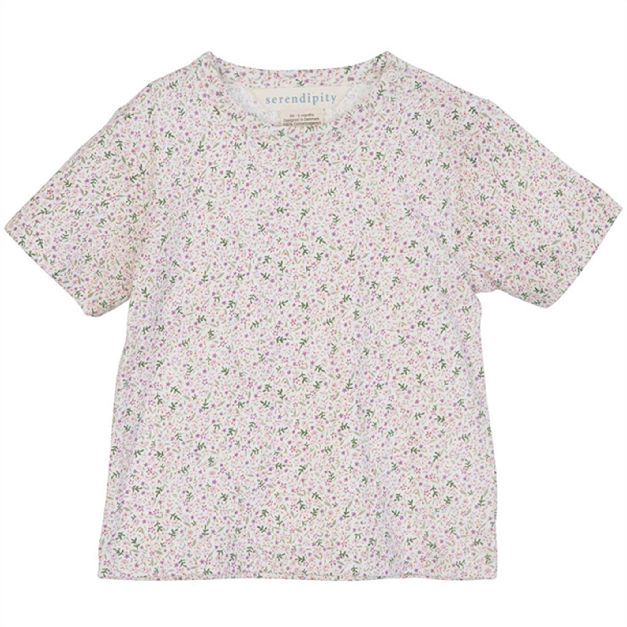 Serendipity Violet Bloom Baby Jersey Tee T-shirt - Str. 62 cm