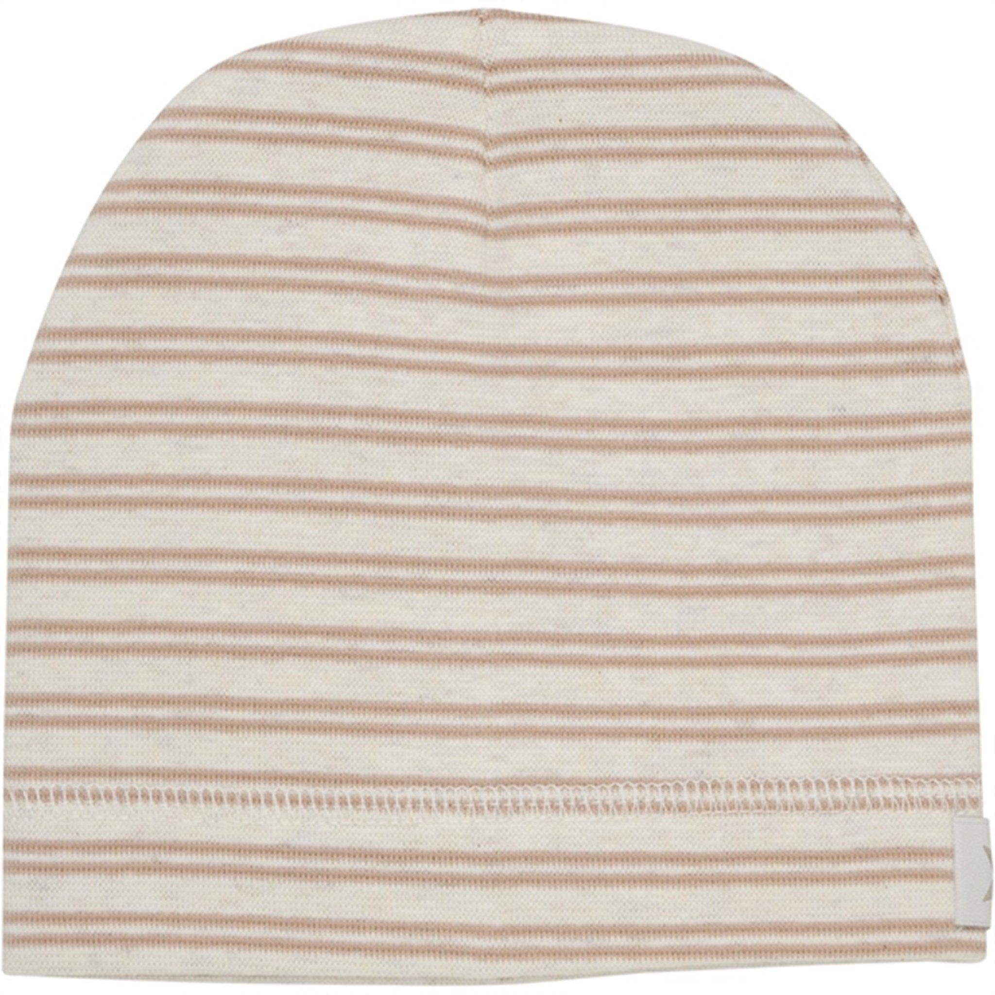 Huttelihut Melange Rib Mahogany Rose Beanie - Str. 50/56