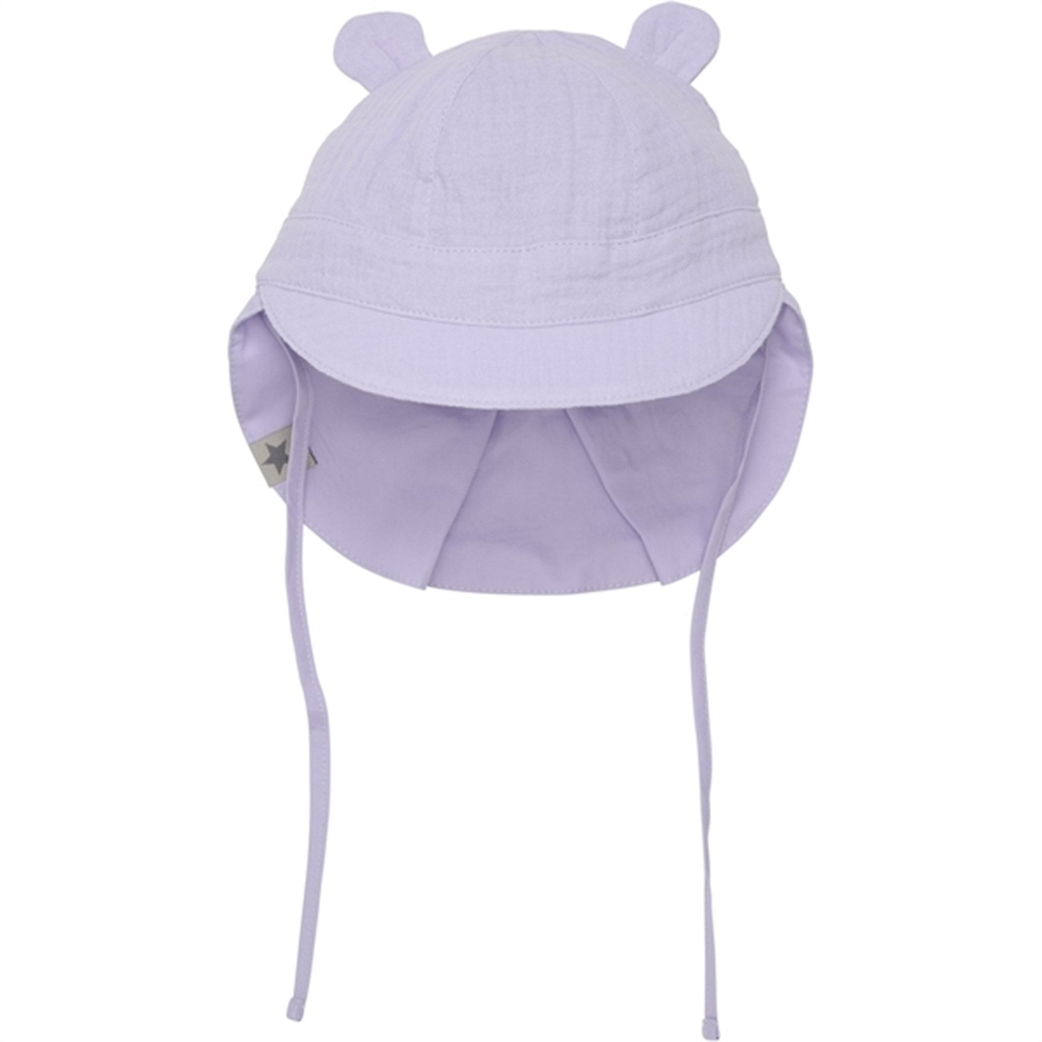 Huttelihut Muslin Orchid Petal Sommerhat m. Ører - Str. 86/92