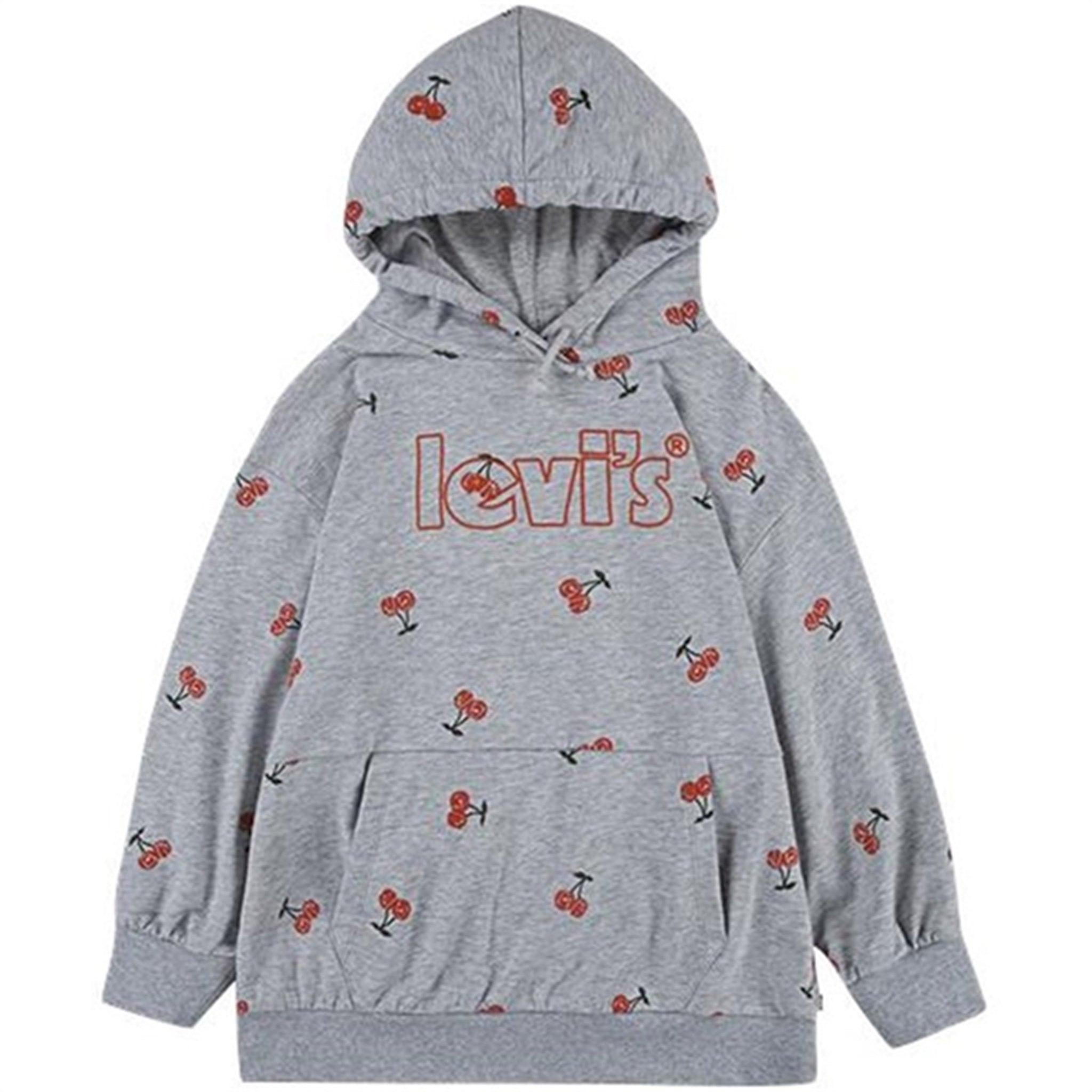 Levi's Oversized Hoodie Light Gray Heather - Str. 12 år/152 cm