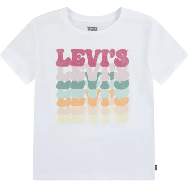 Levi's Organic Retro Levis T-Shirt Bright White - Str. 12 år