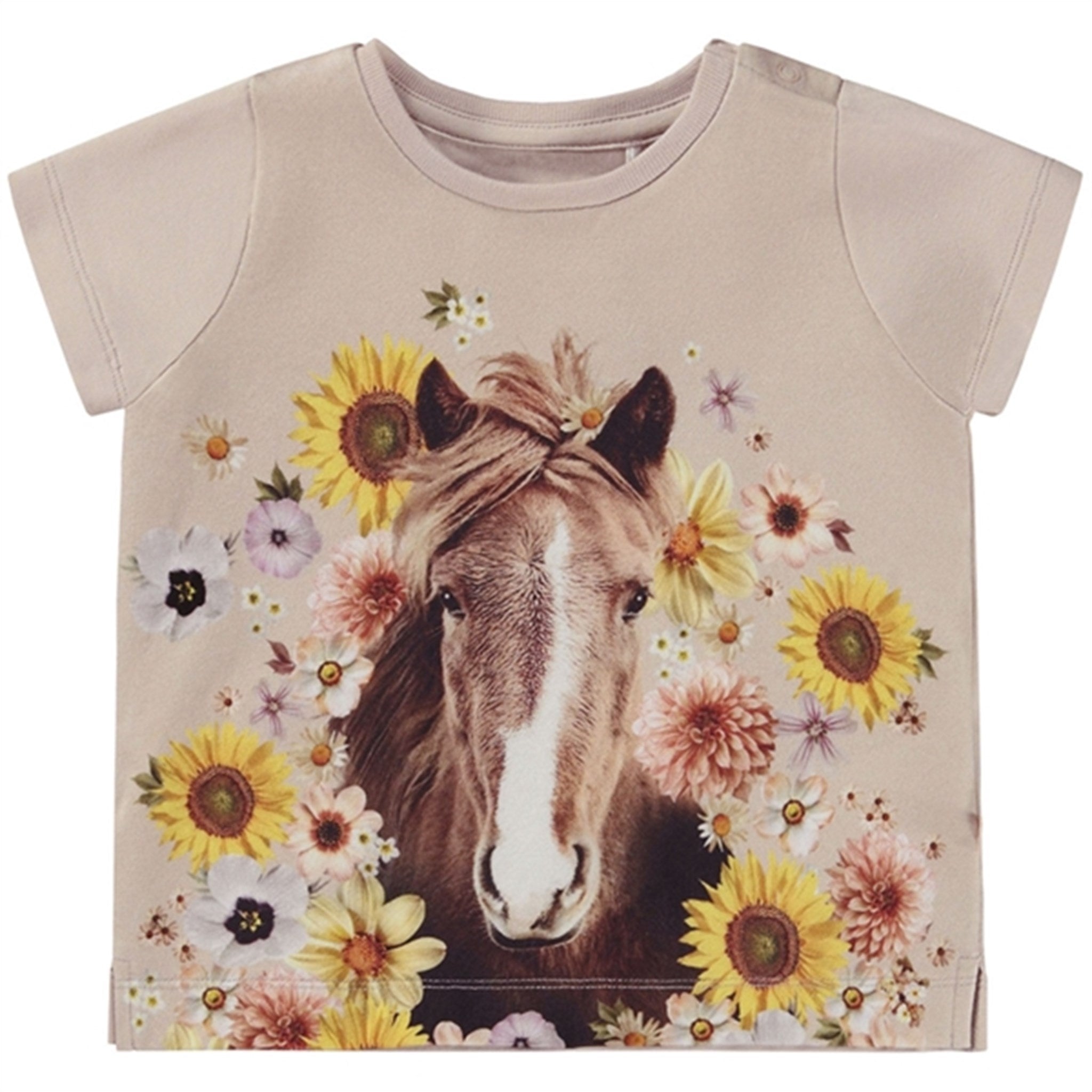 Molo Flower Horse Elly T-Shirt - Str. 68 cm