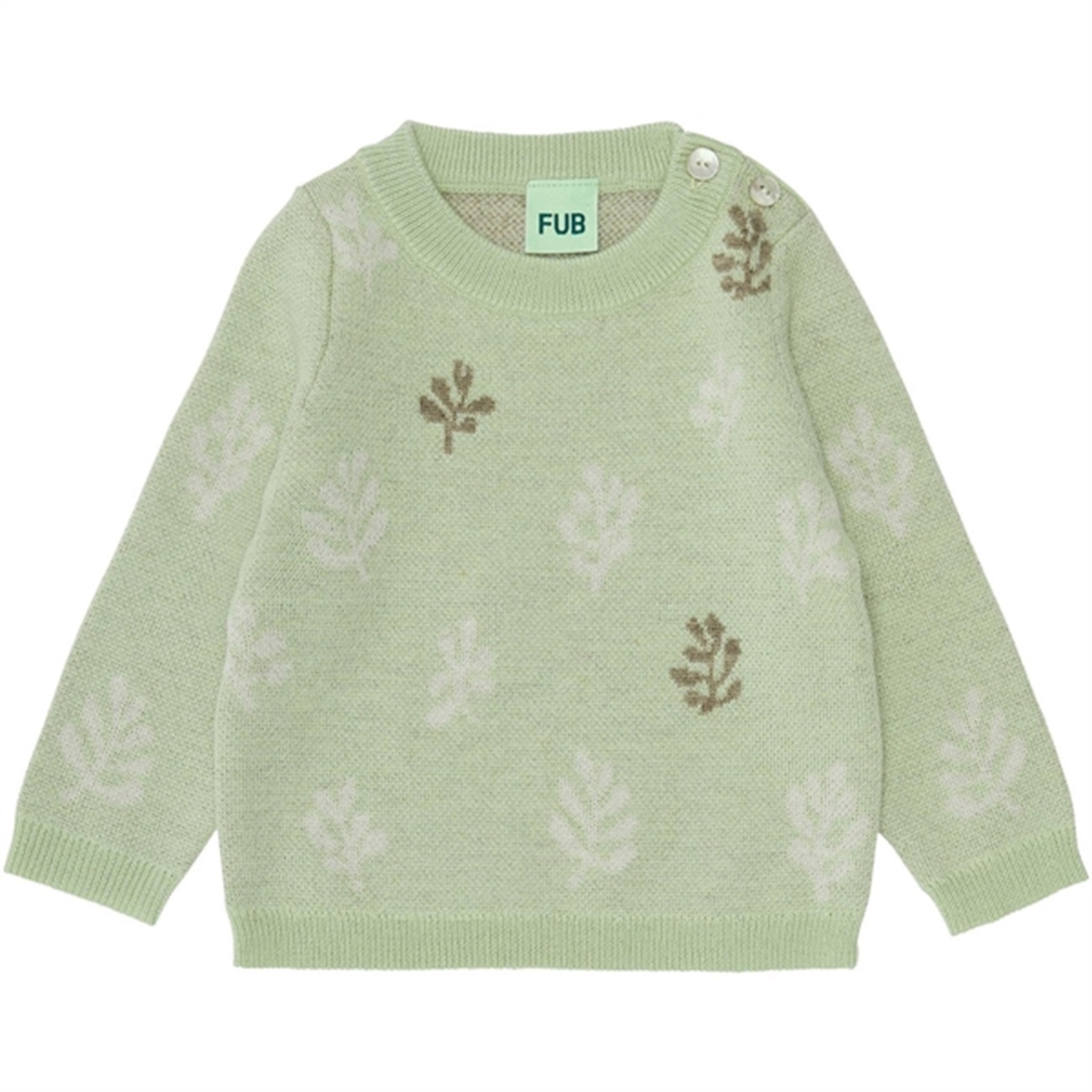 FUB Baby Jaquard Bluse Pistachio - Str. 62