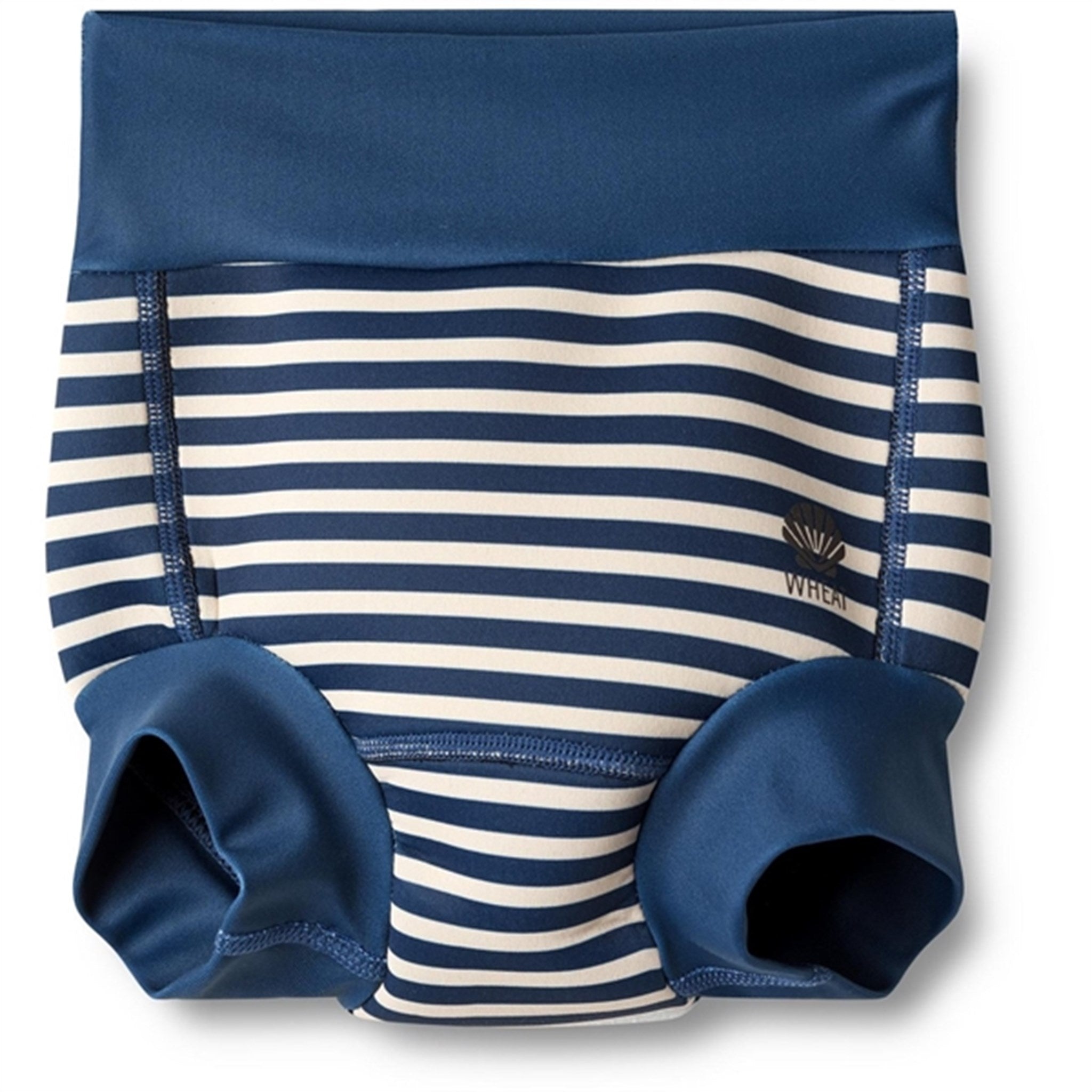 Wheat Indigo Stripe Neoprene Babybadebukser - Str. XL/2-3 år