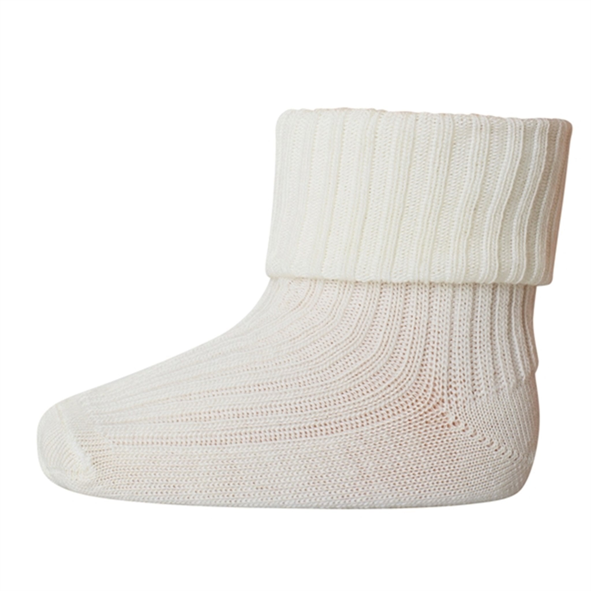 MP Wool Socks Rib 432 Snow White - Str. Str. 25-28/4