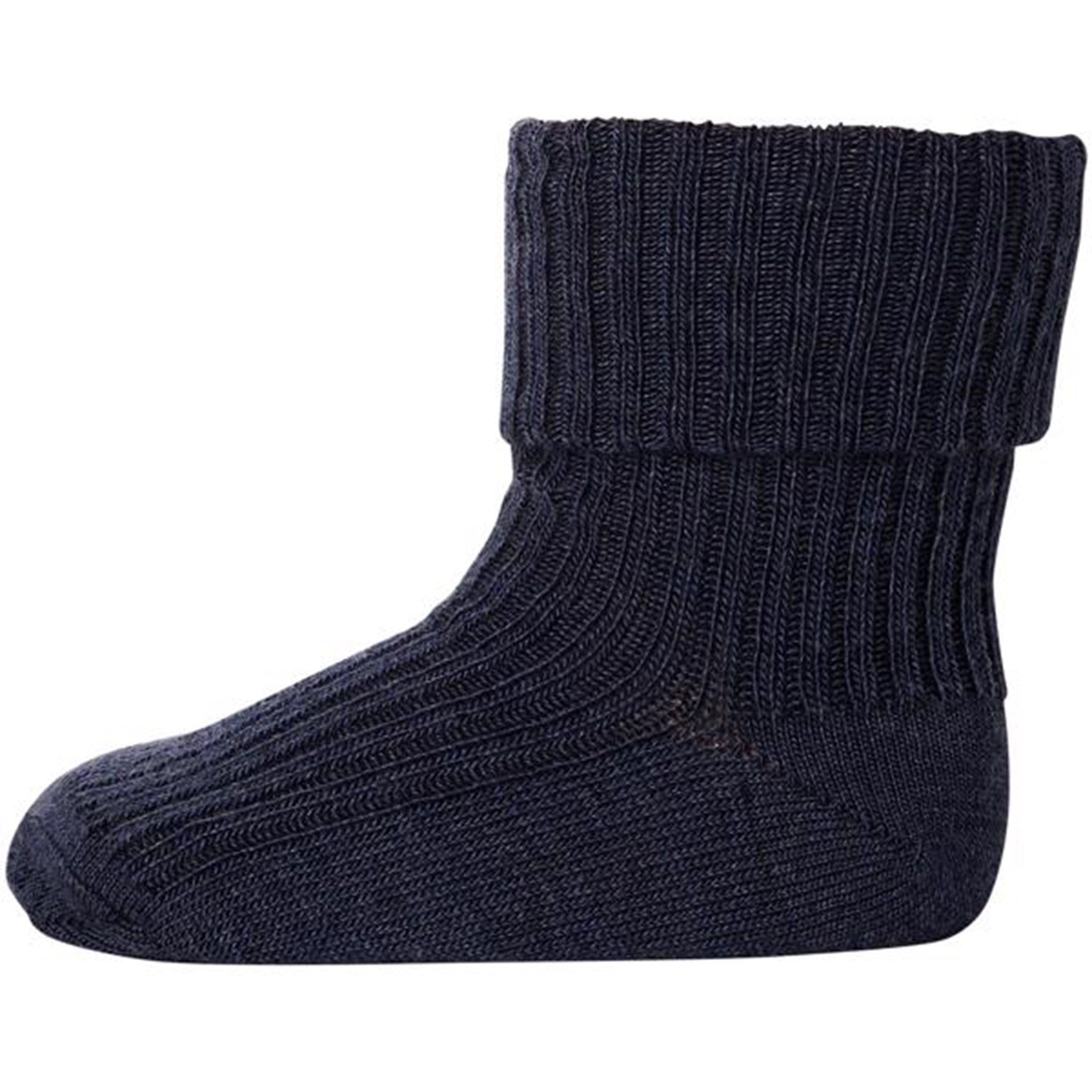 MP 589 Wool Socks Rib 498 Blue Melange - Str. Str. 15-16/000