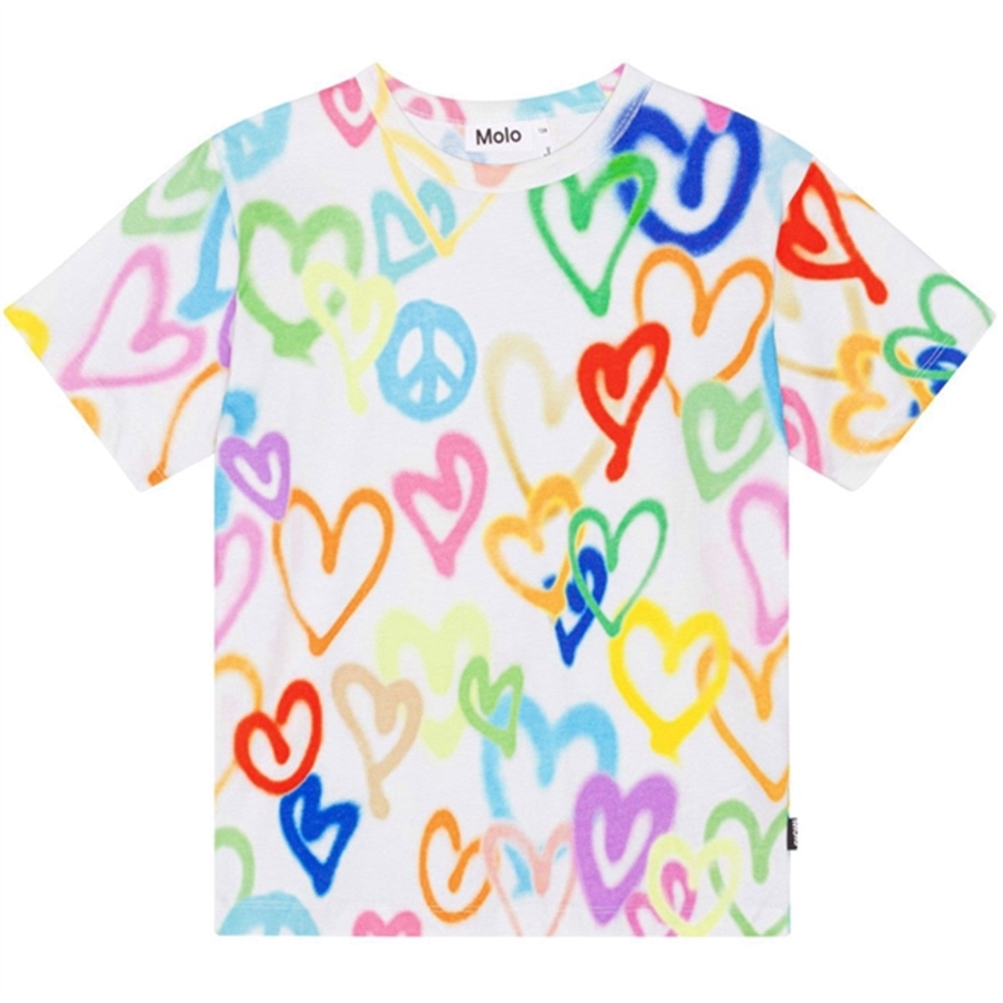 Molo Variety Hearts Riley T-Shirt - Str. 116 cm