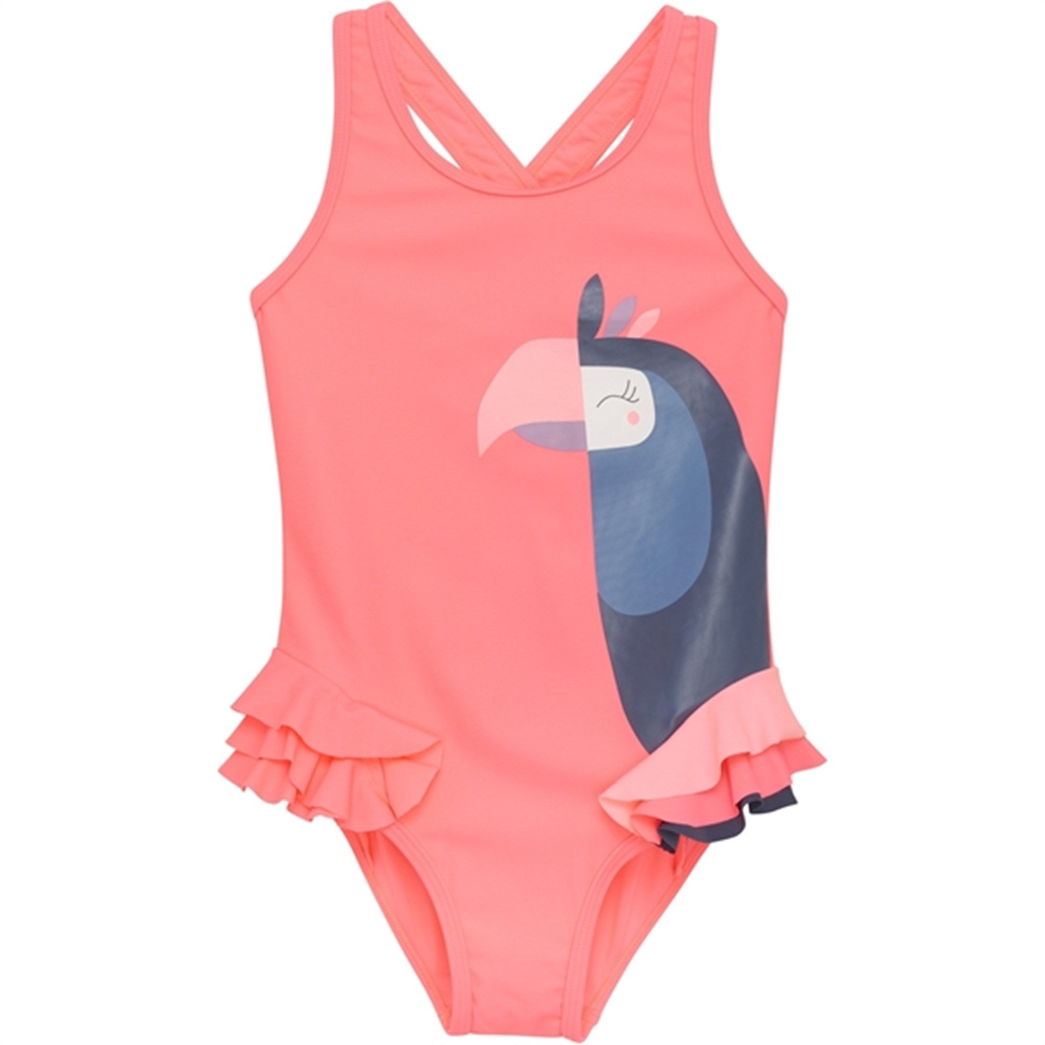 Billede af Color Kids Badedragt Neon Coral - Str. 110