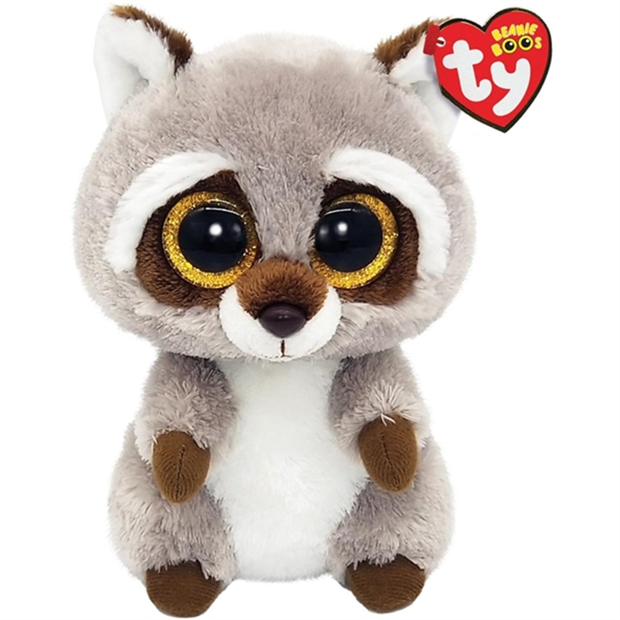 TY Beanie Boos Oakie - Gray Vaskebjørn Reg