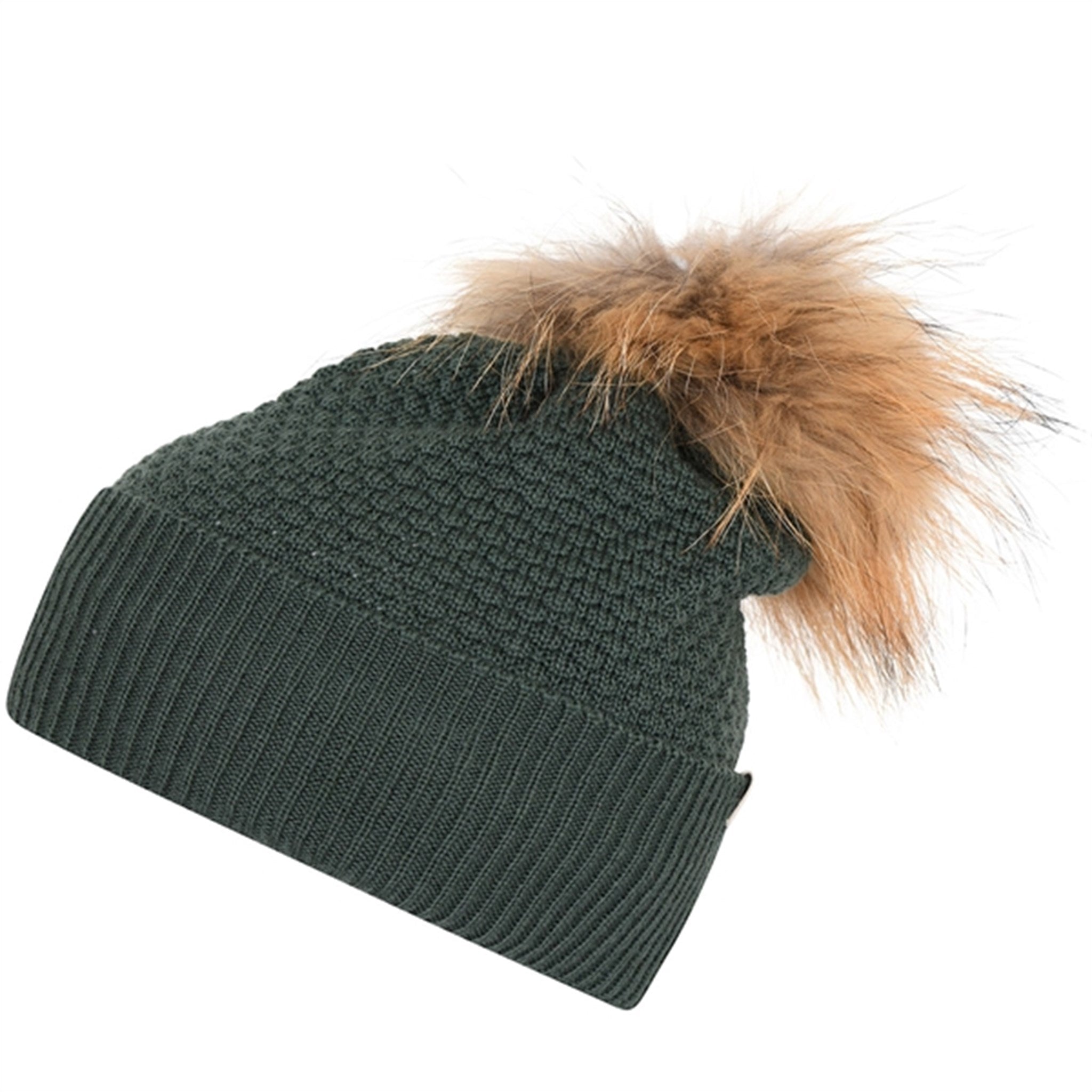 MP 97500 Chunky Oslo Uld Beanie m. Raccoon Dusty Ivy 27 - Str. 47-49 cm