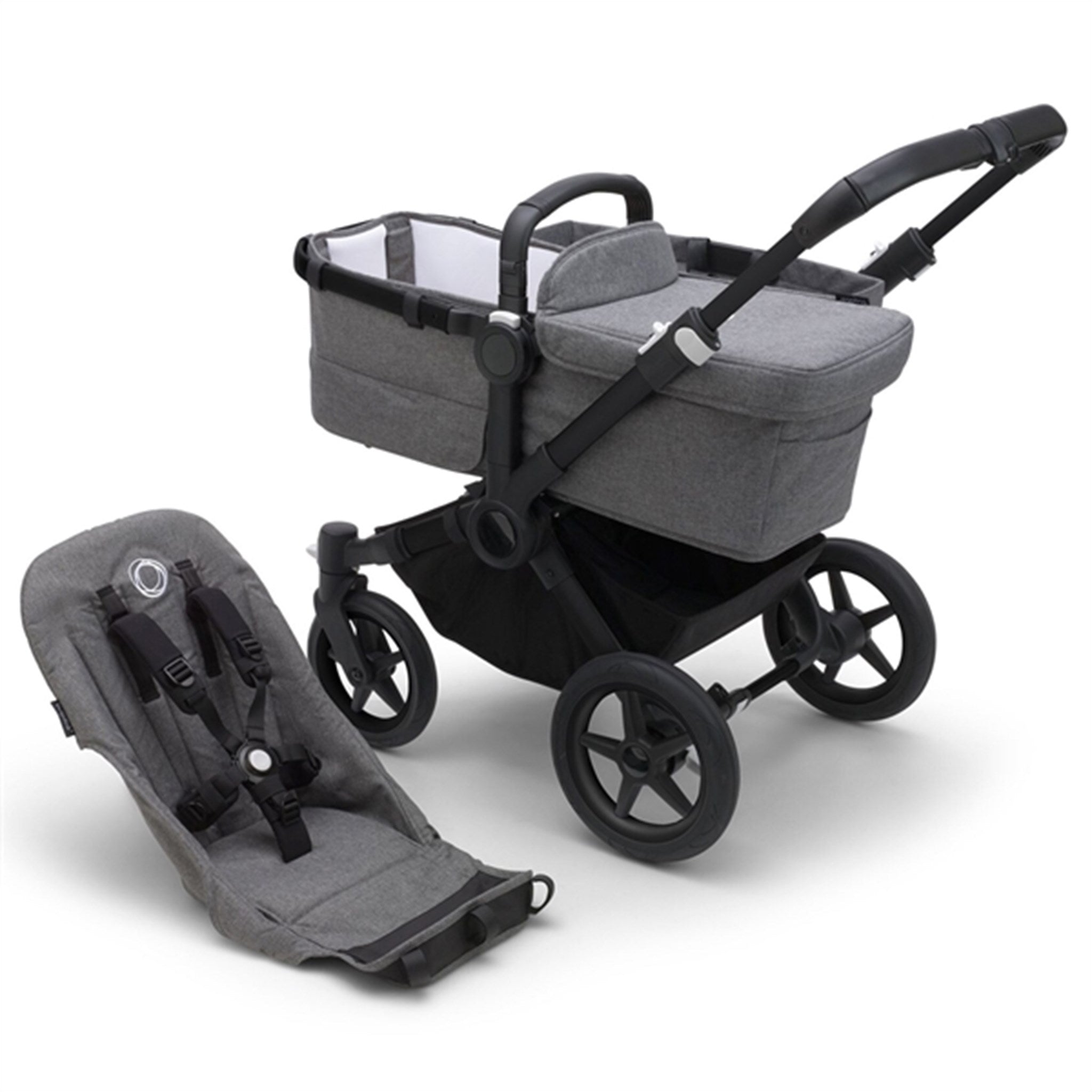 Bugaboo Donkey 5 Base Black/Grey Melange