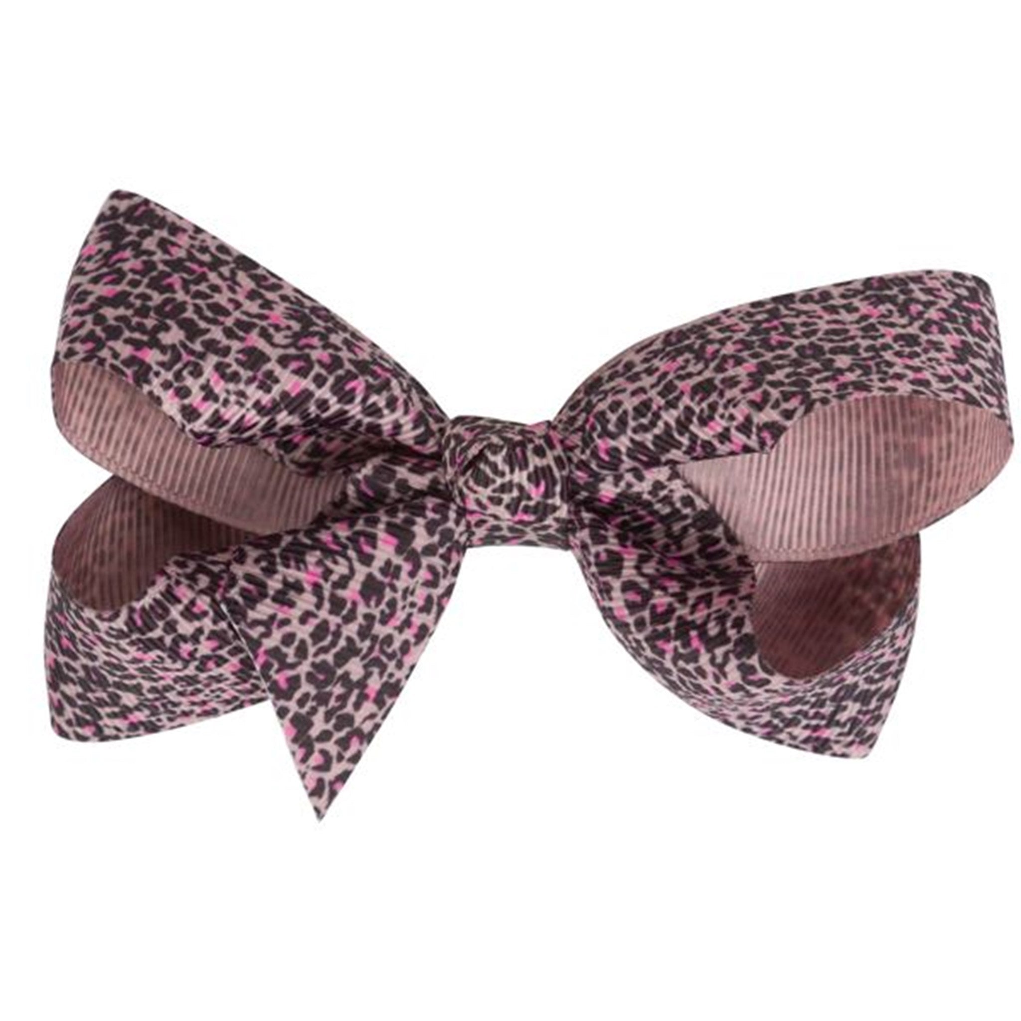 Bow's by Stær Sløjfe Leopard Rosa - Str. 10 cm