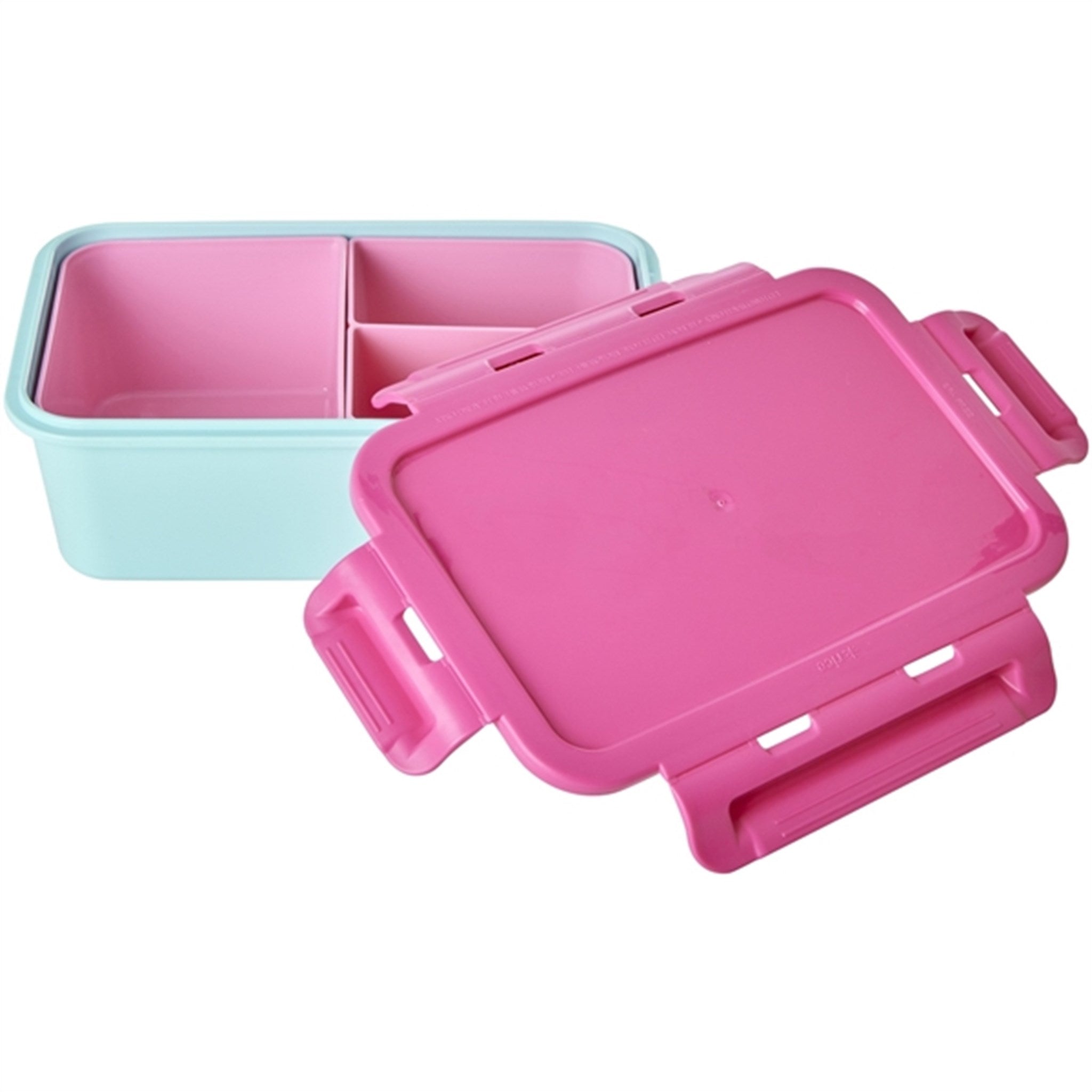 RICE Pink/Mint Madkasse med 3 inddelinger